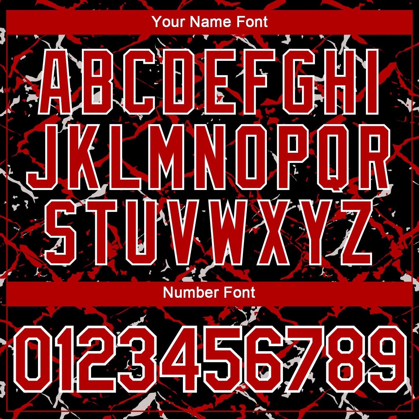 Custom Black Red-White Chain Link Cracked Performance T-Shirt view 4