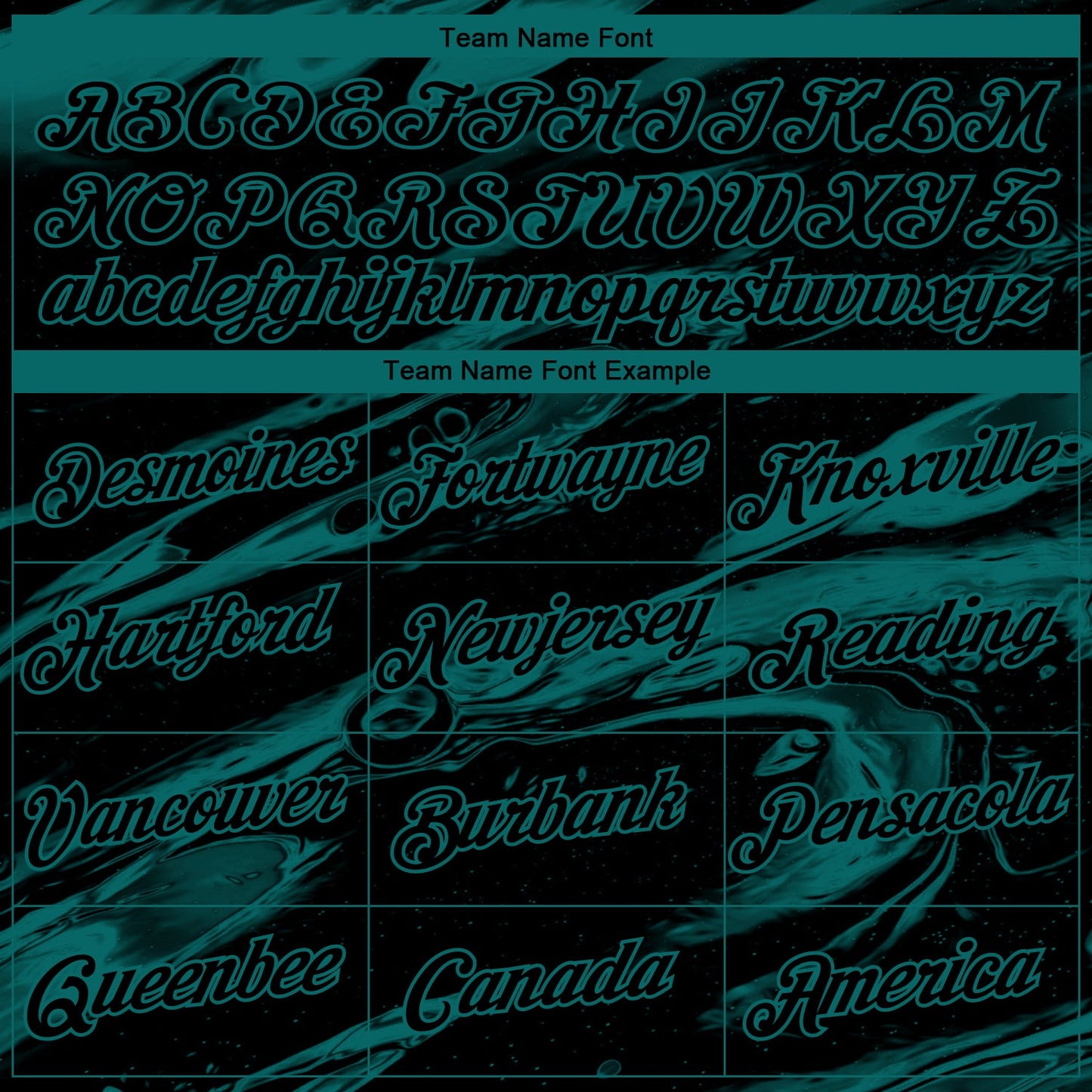Custom Black-Teal Lava Splash Ink Wash Performance T-Shirt view 3