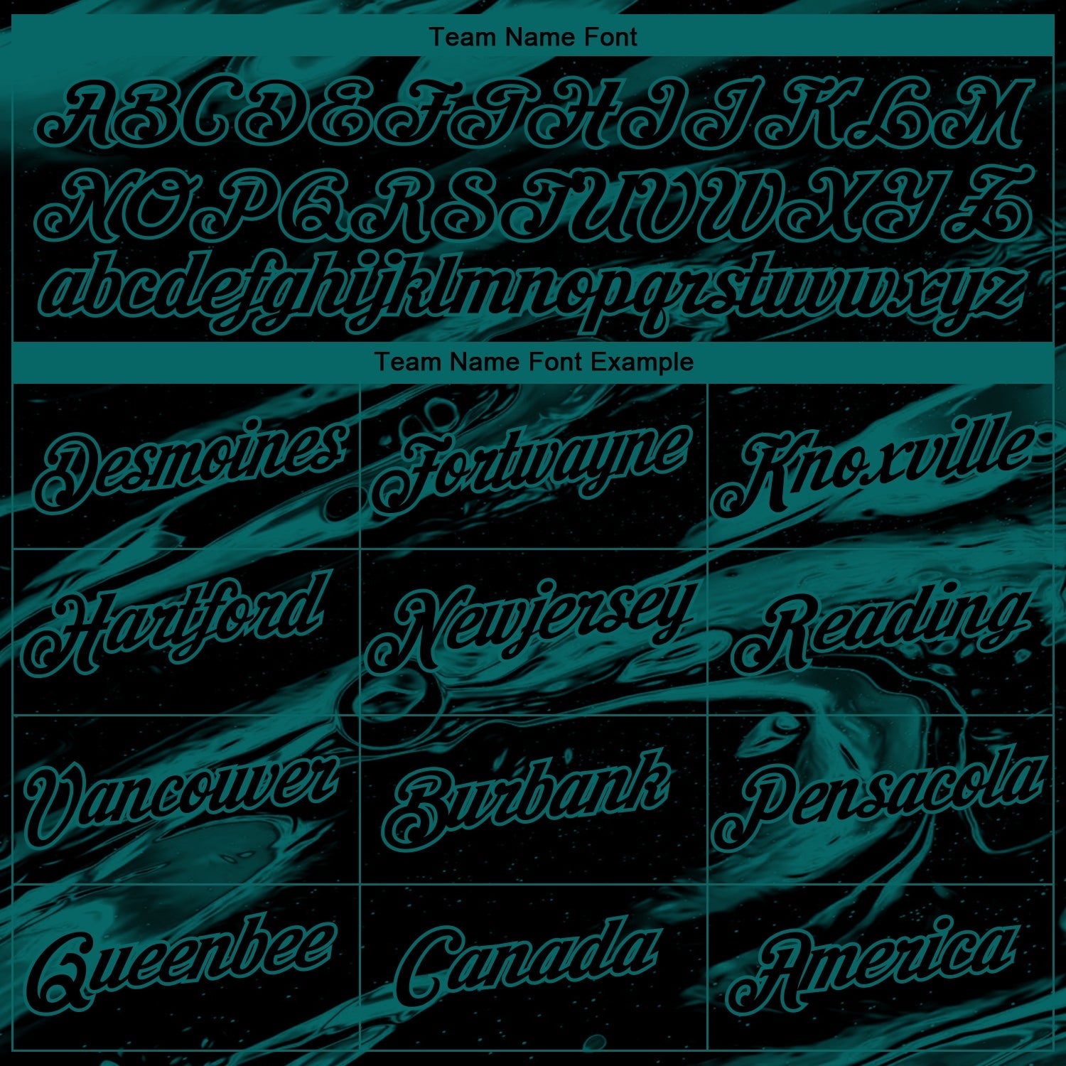 Custom Black-Teal Lava Splash Ink Wash Performance T-Shirt view 3