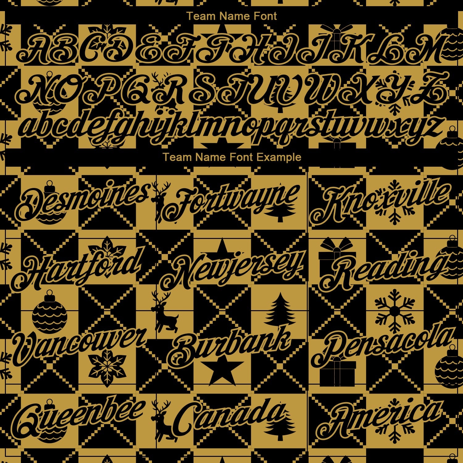Custom Black-Old Gold Christmas Buffalo Check Performance T-Shirt view 3