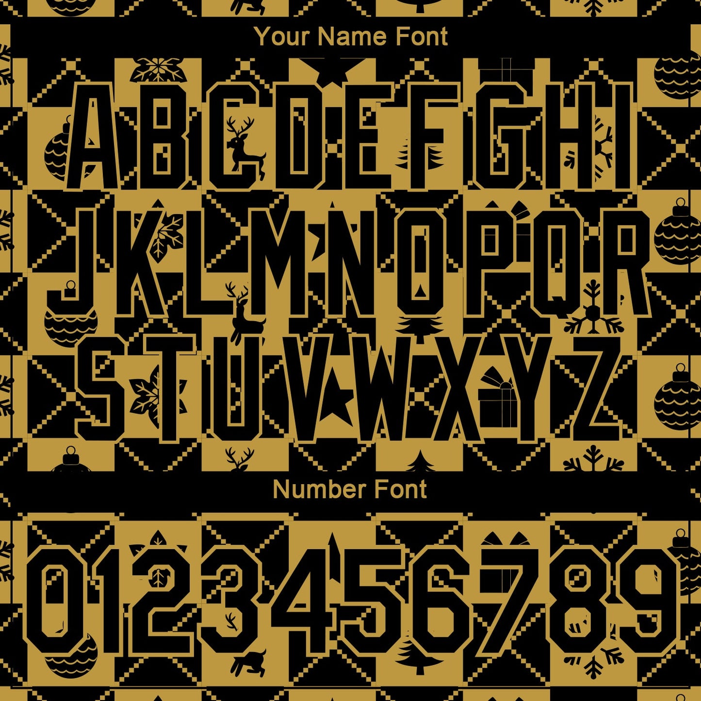 Custom Black-Old Gold Christmas Buffalo Check Performance T-Shirt view 4