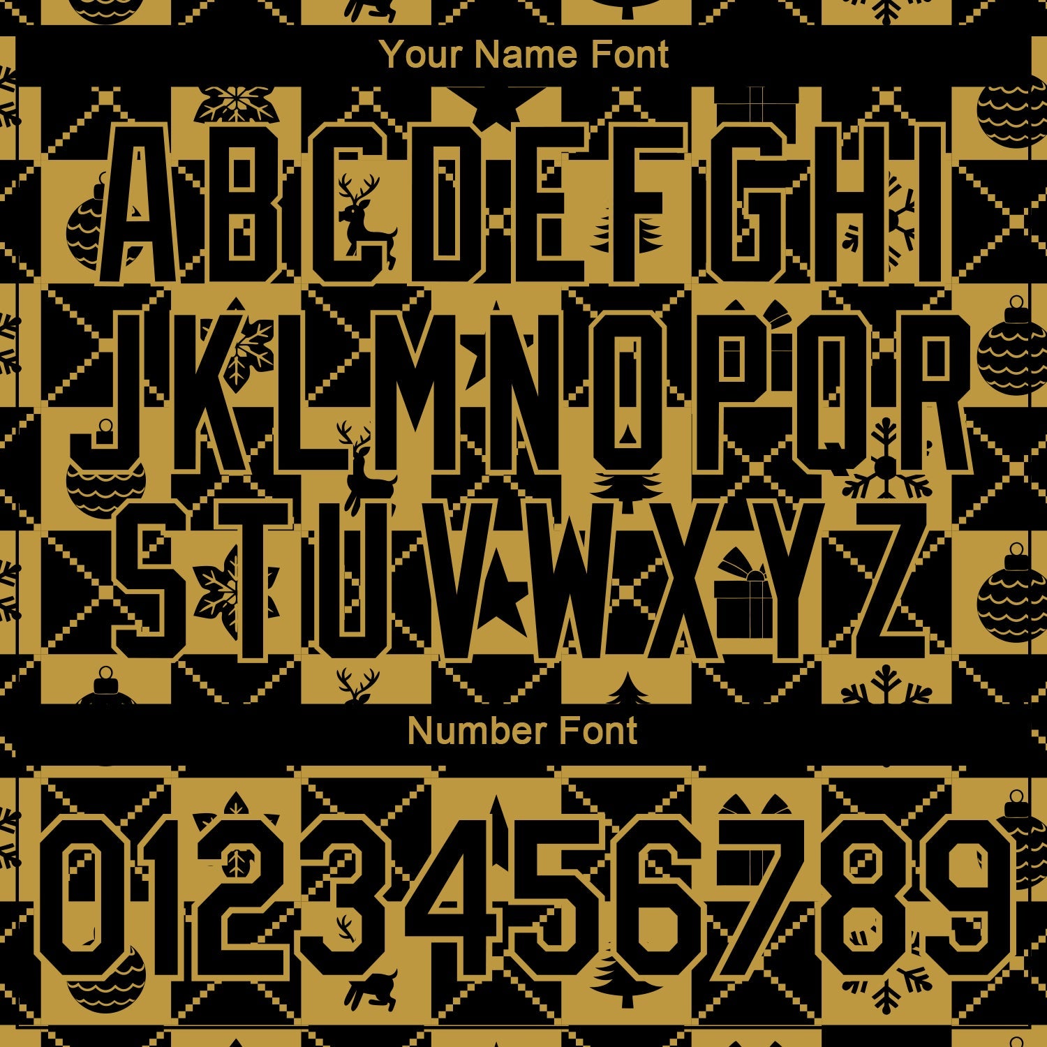 Custom Black-Old Gold Christmas Buffalo Check Performance T-Shirt view 4