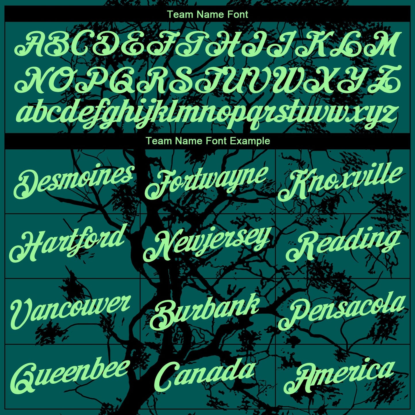 Custom Midnight Green Pea Green-Black Arbol Jungle Camo Performance T-Shirt view 3