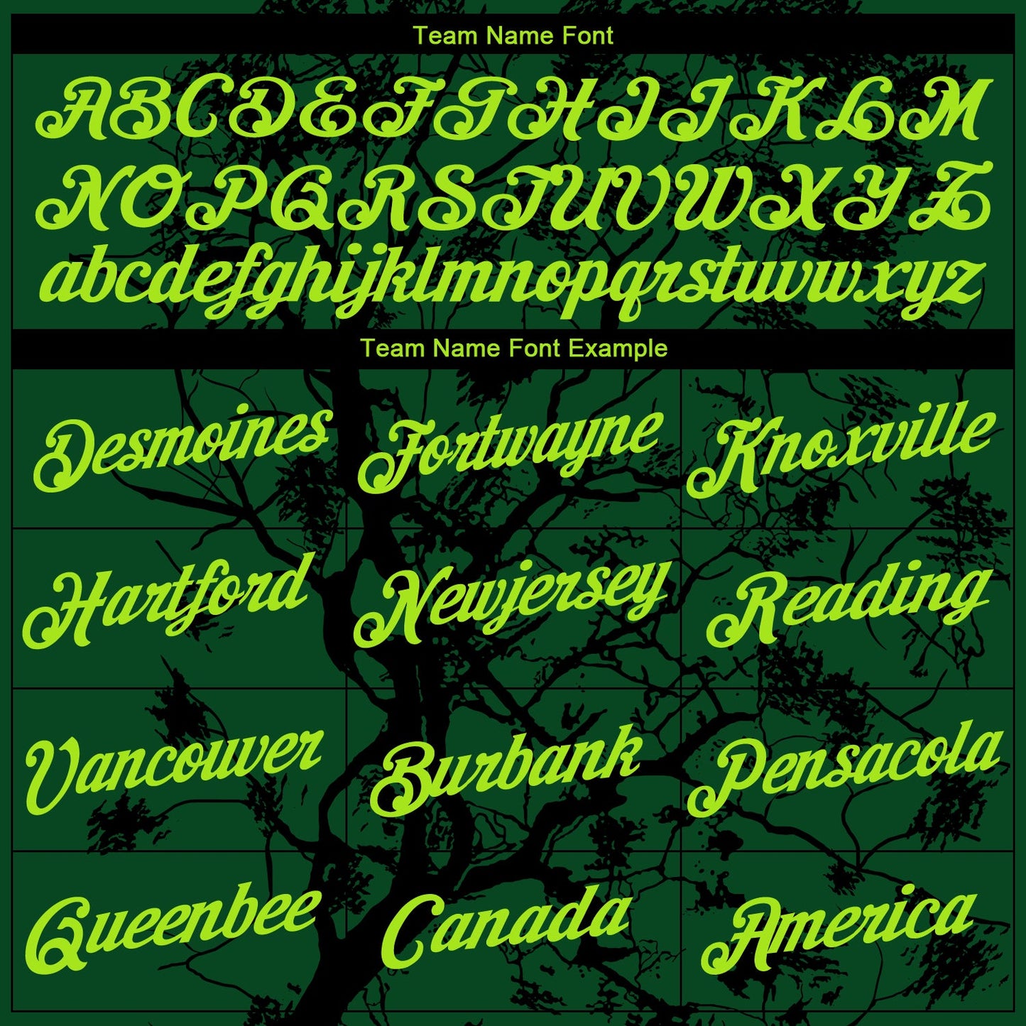 Custom Green Neon Green-Black Arbol Jungle Camo Performance T-Shirt view 3