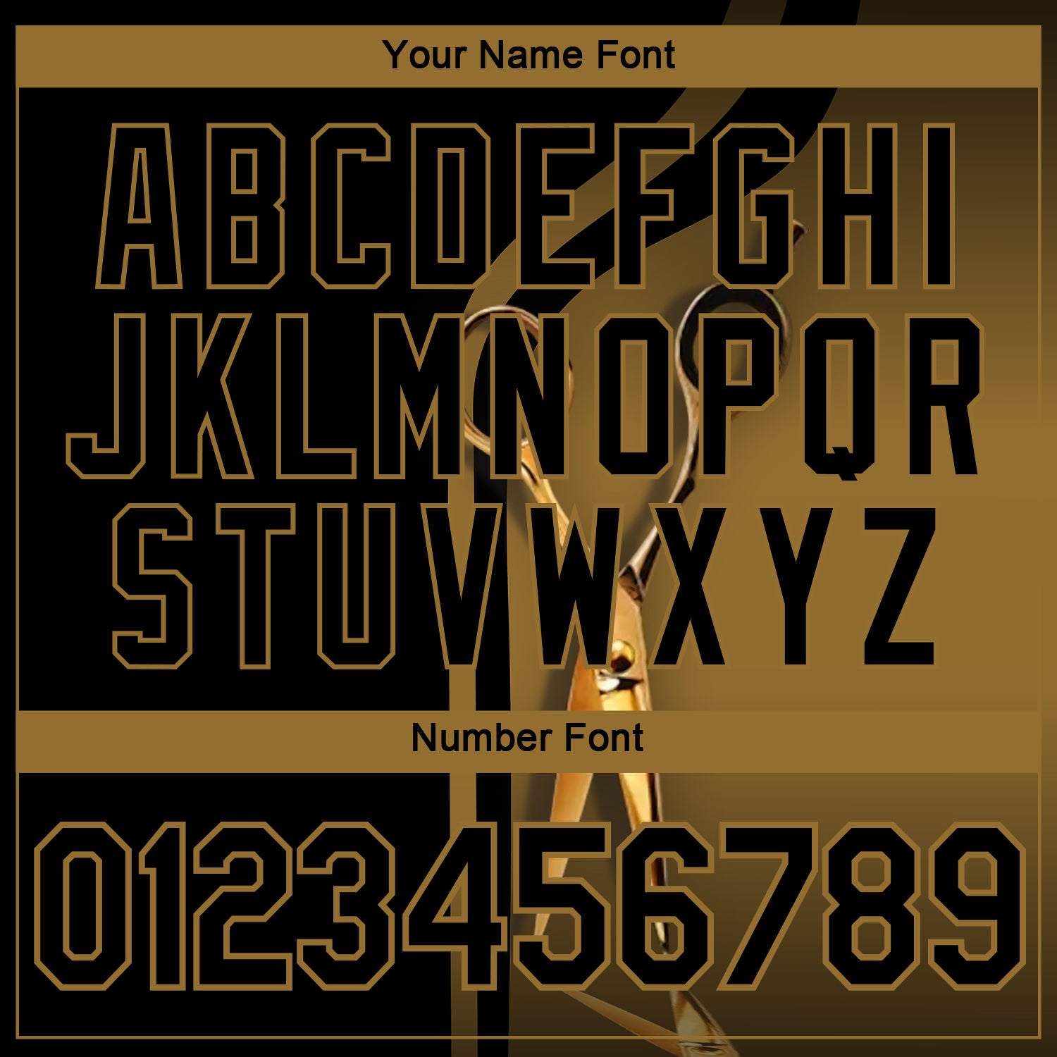 Custom Black-Old Gold Scissors Barber Shop Performance T-Shirt view 4