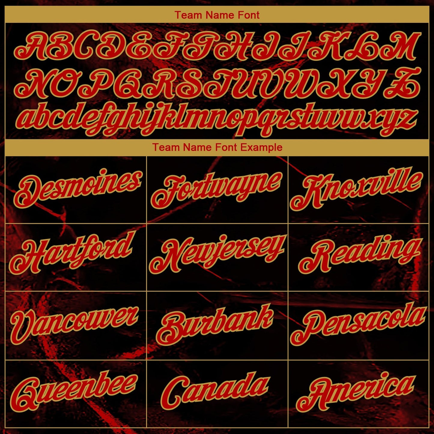Custom Black Red-Old Gold Marble Texture Performance T-Shirt view 3