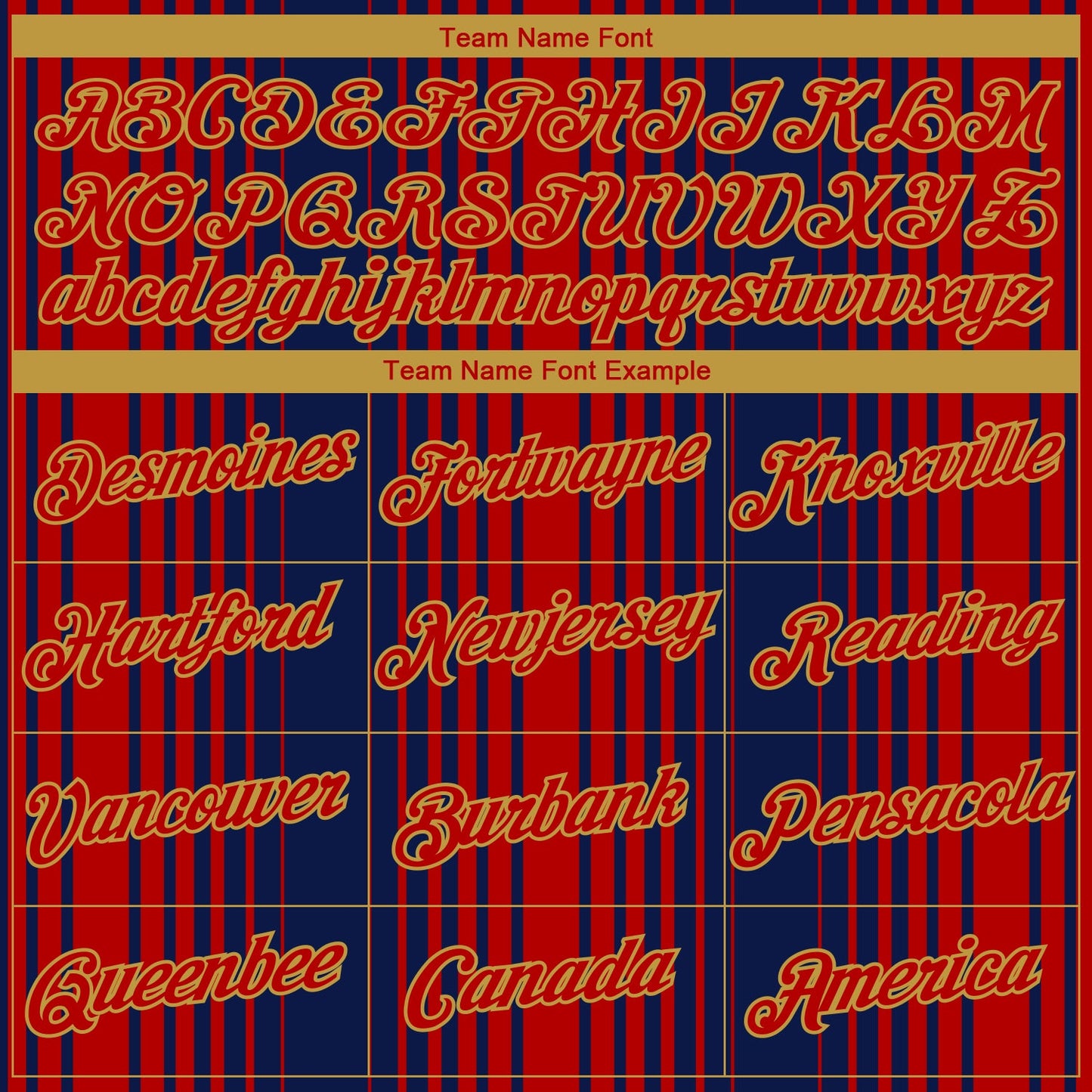 Custom Navy Red-Old Gold Vertical Stripe Classic Performance T-Shirt view 3