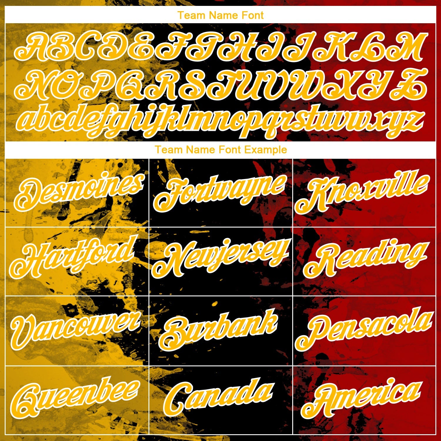 Custom Gold Black Red-White Ink Splash Duotono Style Performance T-Shirt view 3
