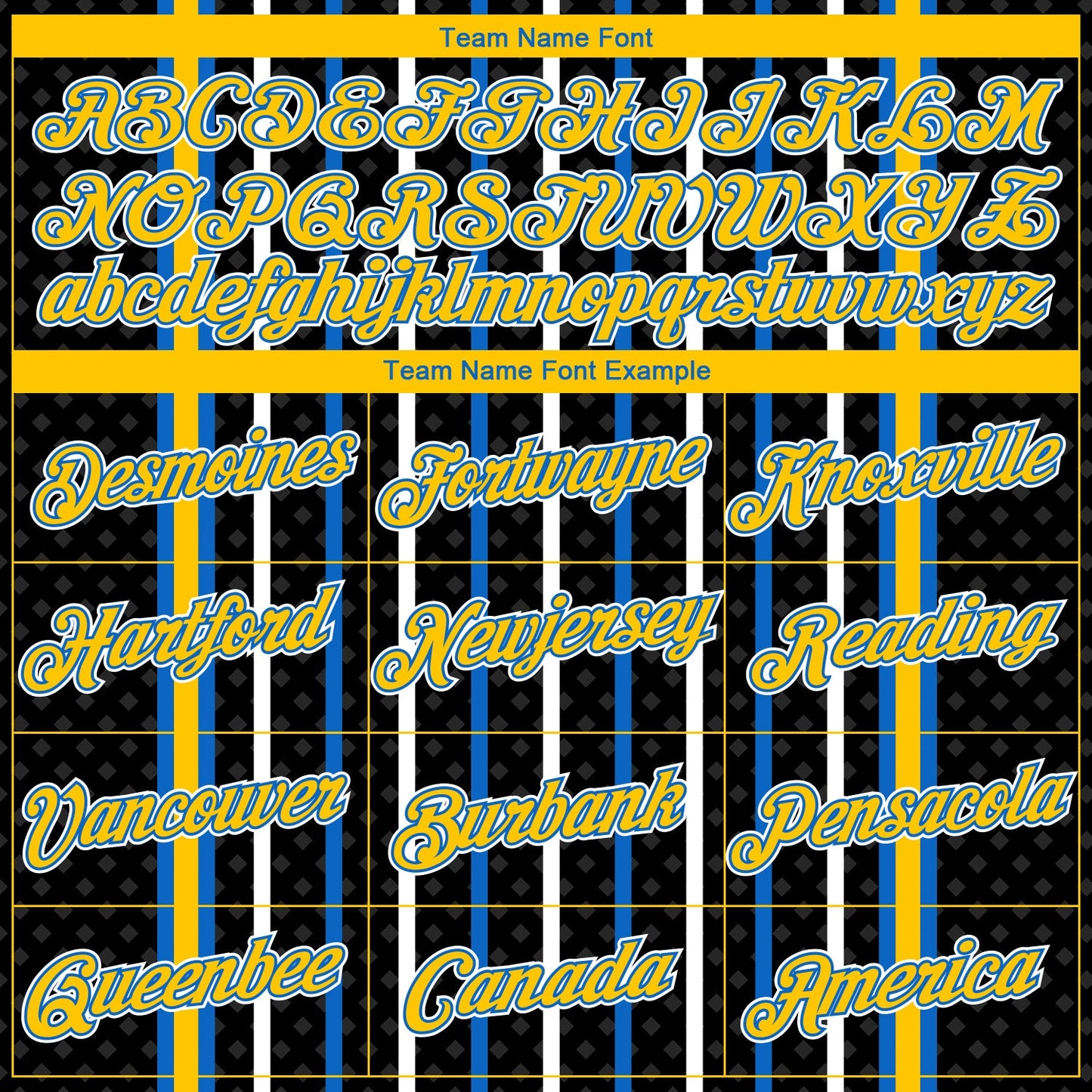 Custom Black Yellow Blue-White Stripe And Star Sportswear Performance T-Shirt view 3