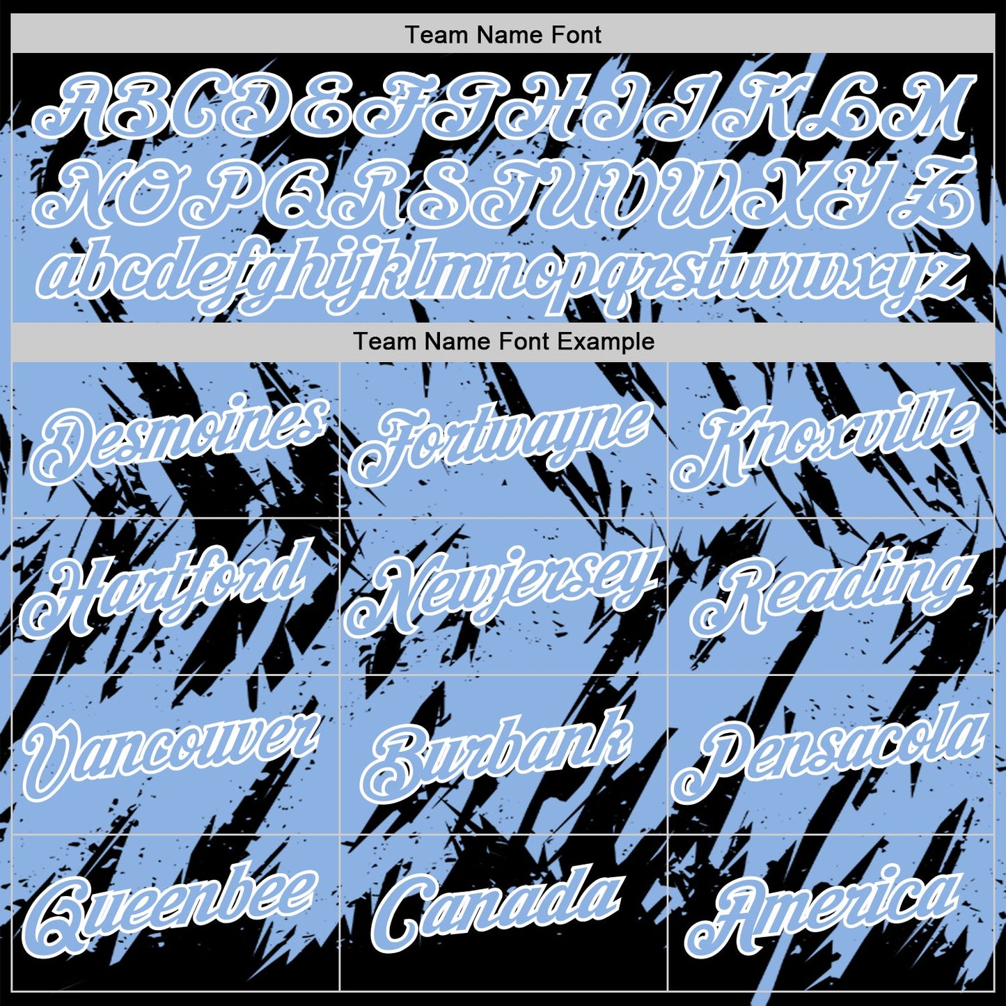 Custom Black Light Blue-White Torn Sharp Brush Stroke Splatter Performance T-Shirt view 3