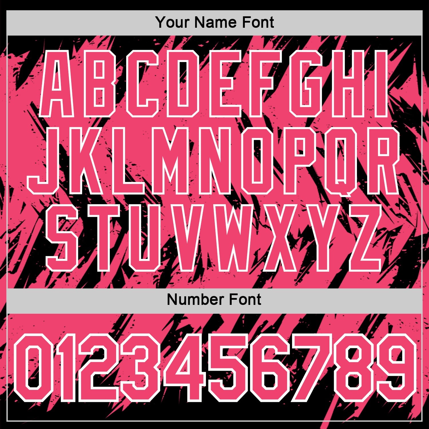 Custom Black Neon Pink-White Torn Sharp Brush Stroke Splatter Performance T-Shirt view 4