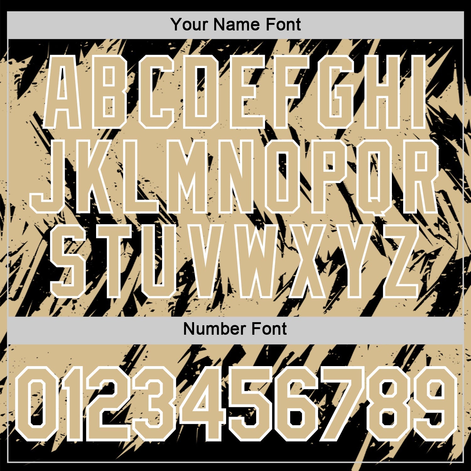 Custom Black Vegas Gold-White Torn Sharp Brush Stroke Splatter Performance T-Shirt view 4