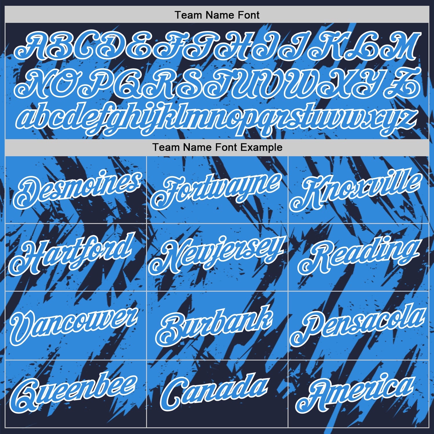 Custom Navy Powder Blue-White Torn Sharp Brush Stroke Splatter Performance T-Shirt view 3