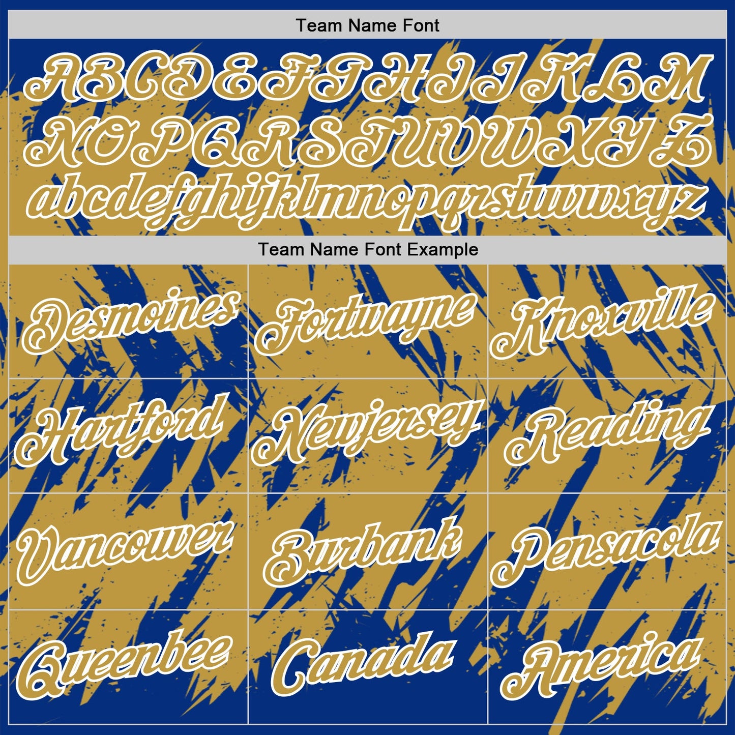 Custom Royal Old Gold-White Torn Sharp Brush Stroke Splatter Performance T-Shirt view 3