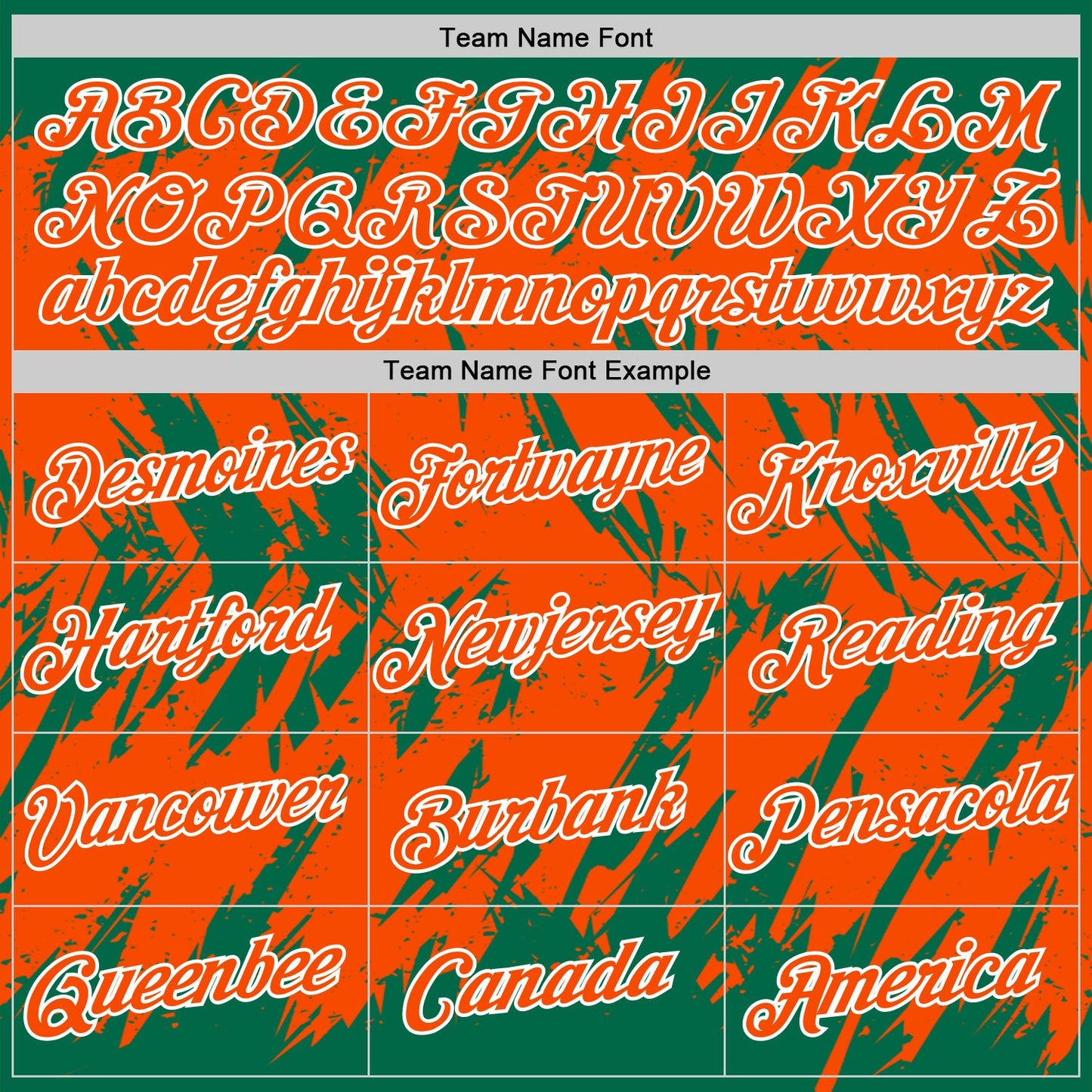 Custom Kelly Green Orange-White Torn Sharp Brush Stroke Splatter Performance T-Shirt view 3