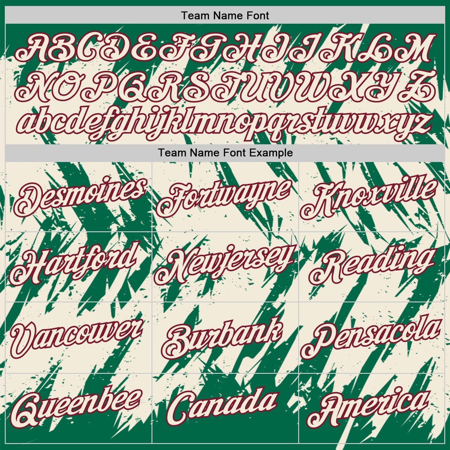 Custom Kelly Green Cream-Crimson Torn Sharp Brush Stroke Splatter Performance T-Shirt view 3