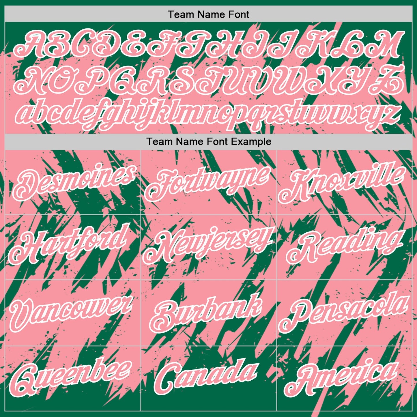Custom Kelly Green Medium Pink-White Torn Sharp Brush Stroke Splatter Performance T-Shirt view 3
