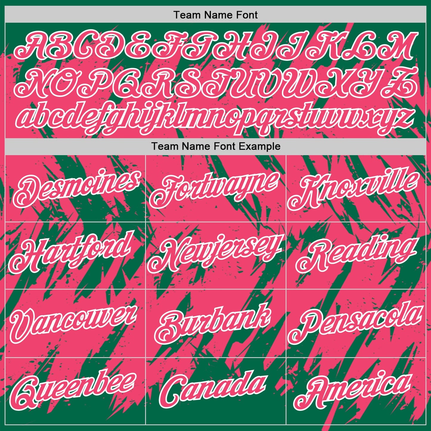Custom Kelly Green Neon Pink-White Torn Sharp Brush Stroke Splatter Performance T-Shirt view 3