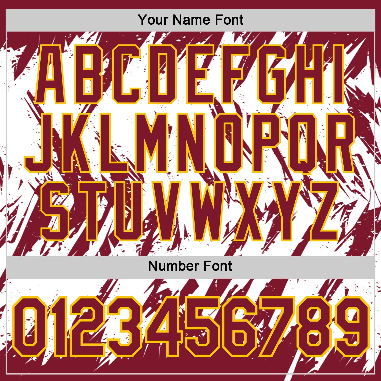 Custom Crimson White-Yellow Torn Sharp Brush Stroke Splatter Performance T-Shirt view 4