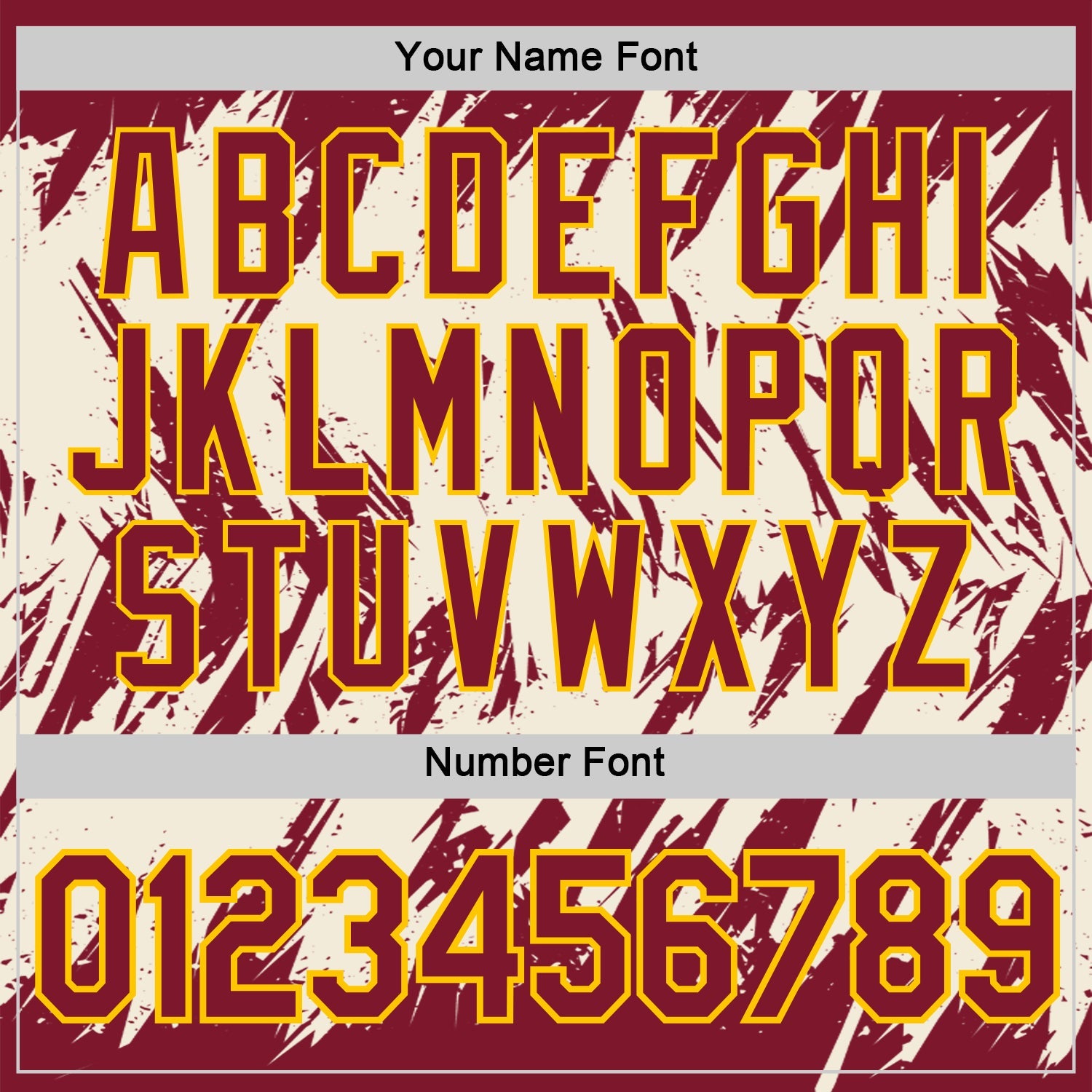 Custom Crimson Cream-Yellow Torn Sharp Brush Stroke Splatter Performance T-Shirt view 4