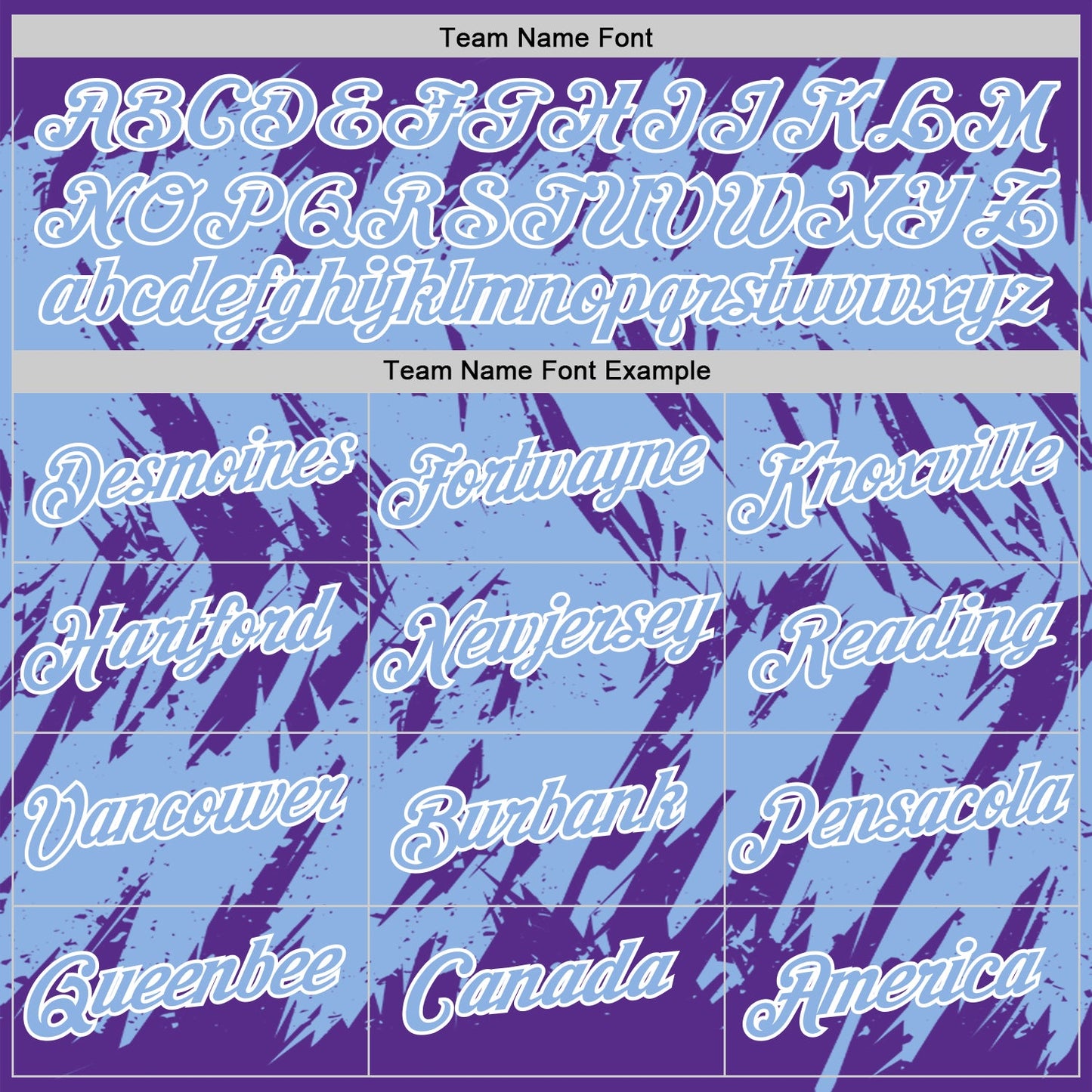 Custom Purple Light Blue-White Torn Sharp Brush Stroke Splatter Performance T-Shirt view 3
