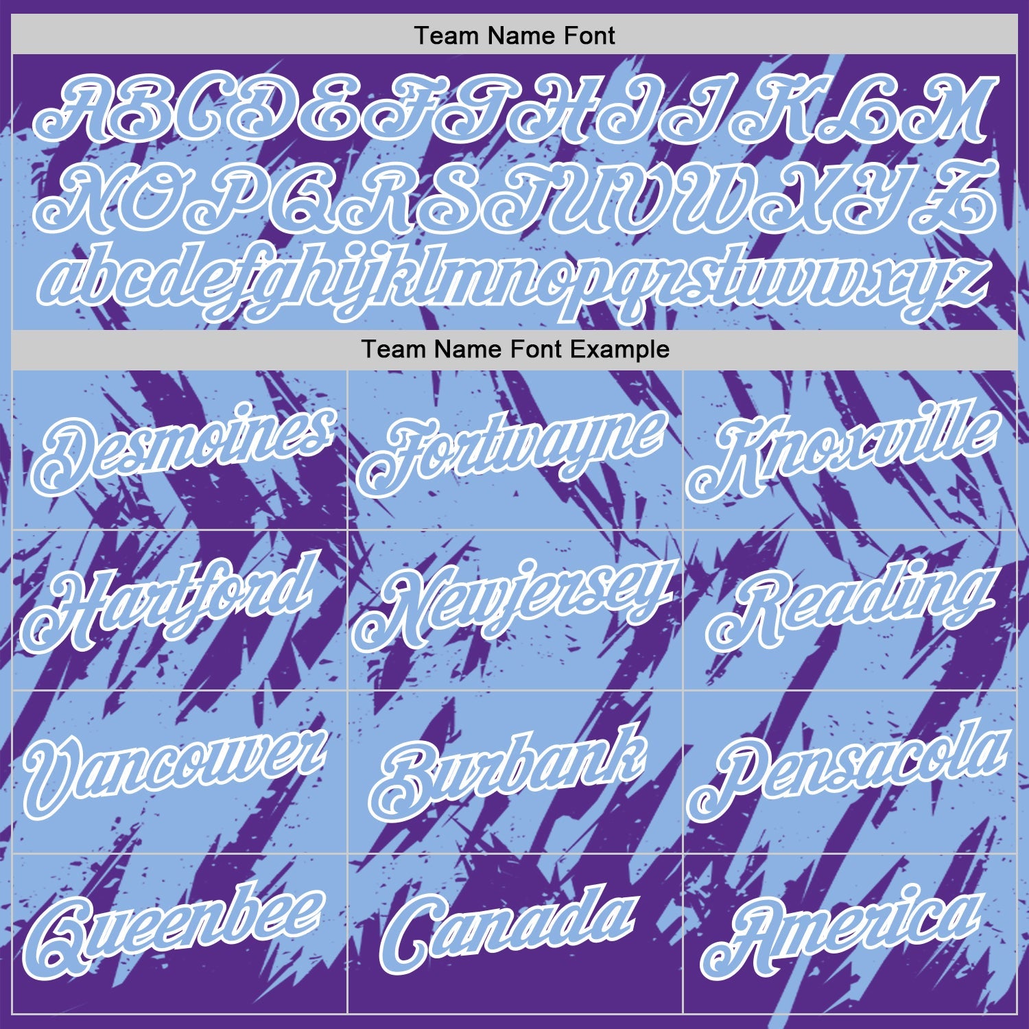 Custom Purple Light Blue-White Torn Sharp Brush Stroke Splatter Performance T-Shirt view 3