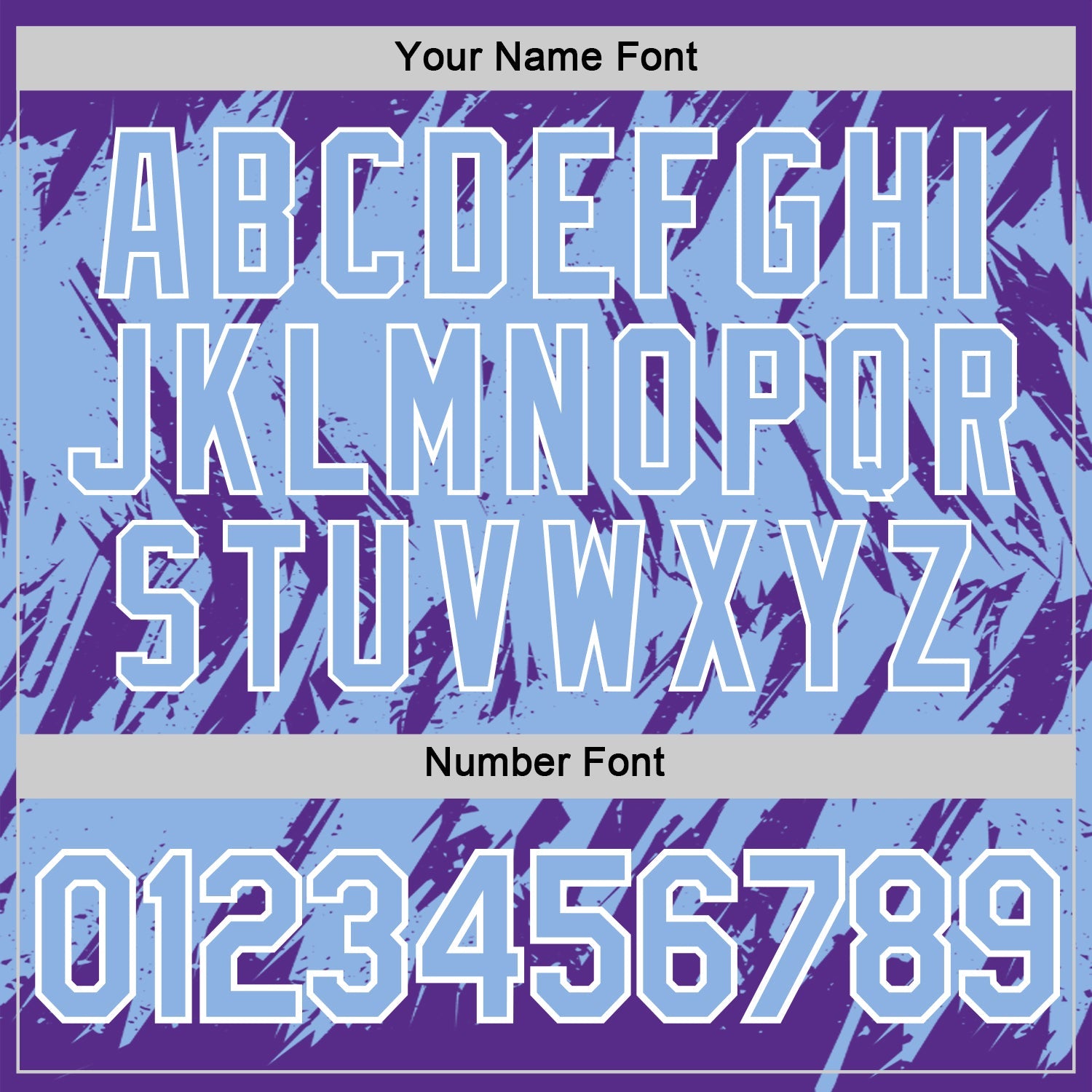 Custom Purple Light Blue-White Torn Sharp Brush Stroke Splatter Performance T-Shirt view 4