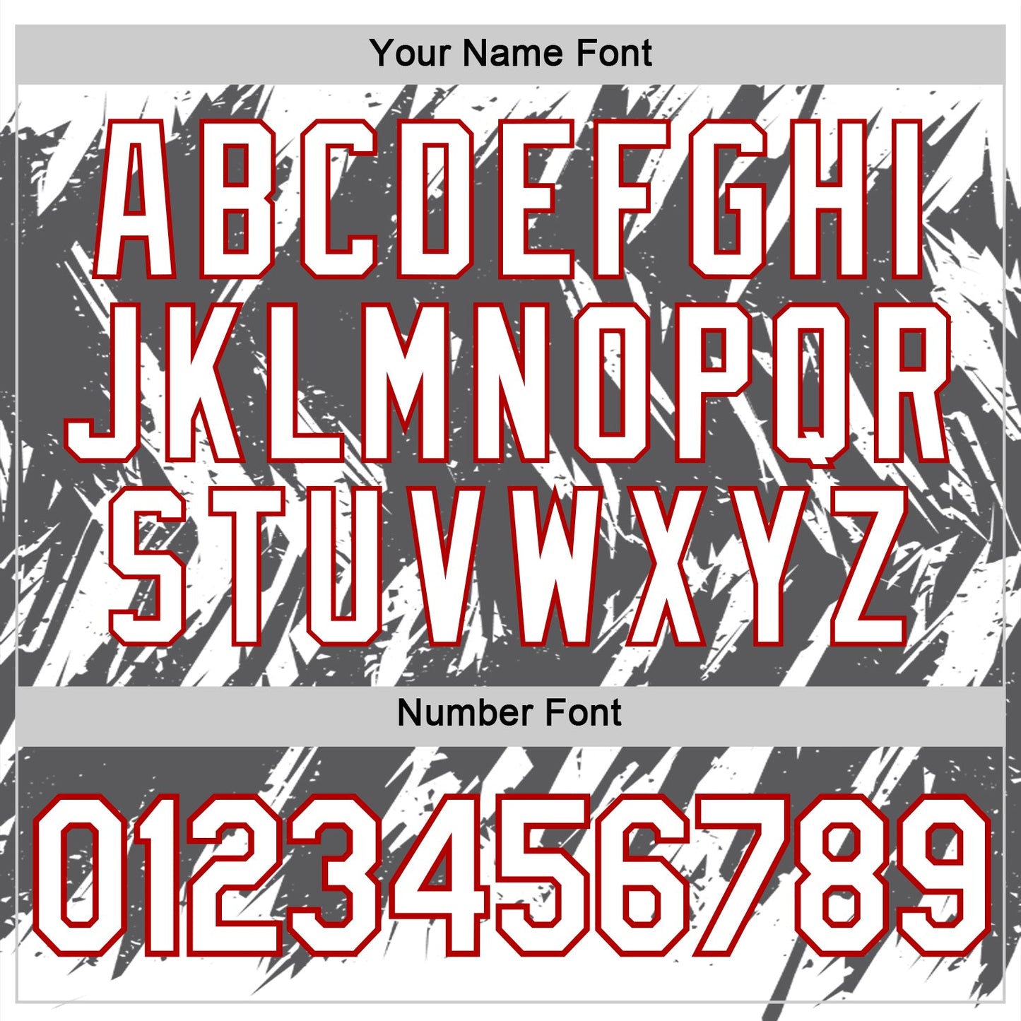 Custom White Steel Gray-Red Torn Sharp Brush Stroke Splatter Performance T-Shirt view 4