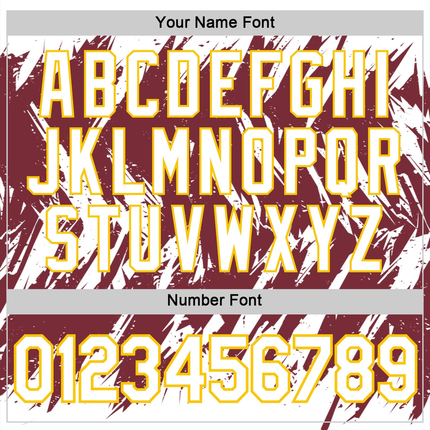 Custom White Burgundy-Yellow Torn Sharp Brush Stroke Splatter Performance T-Shirt view 4