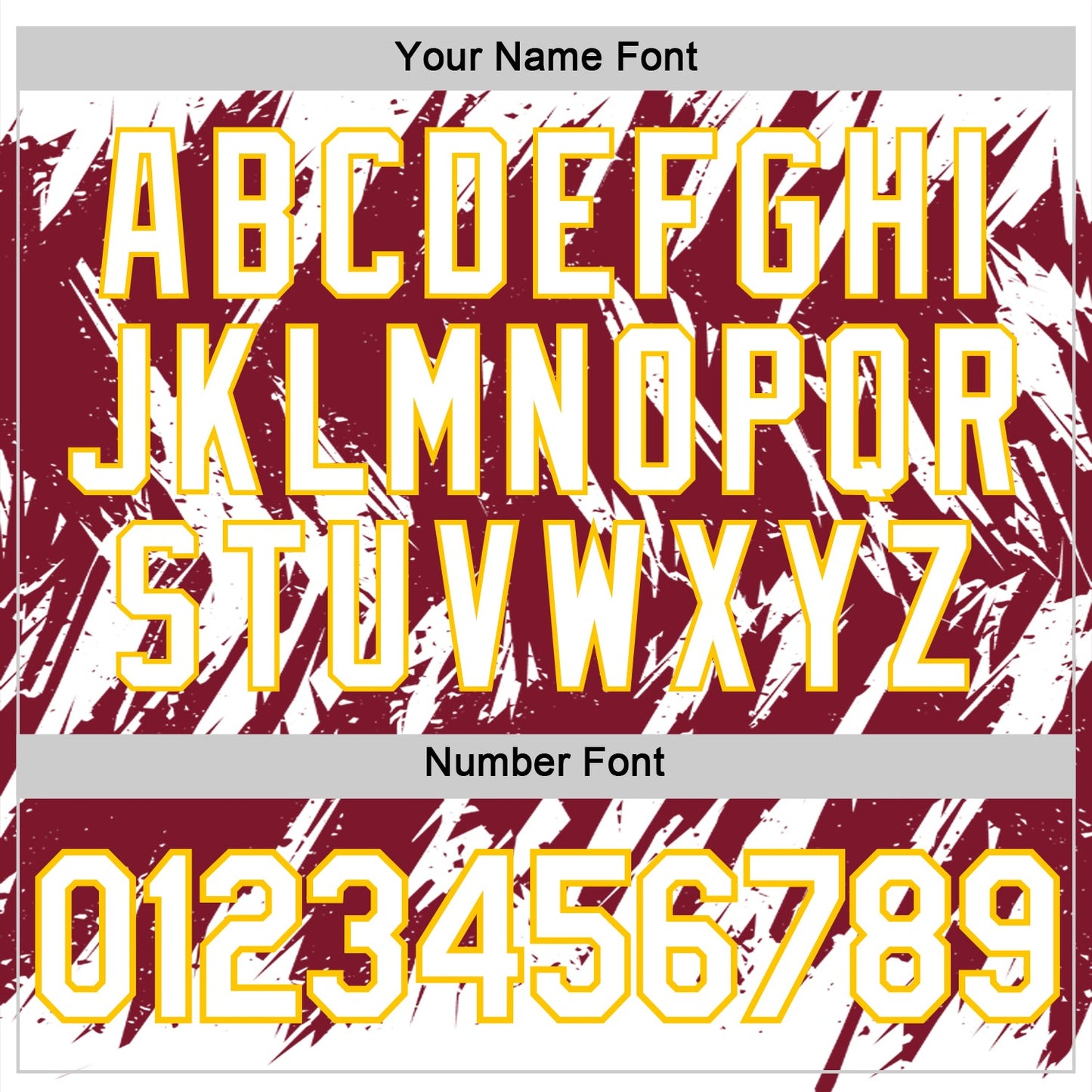 Custom White Crimson-Yellow Torn Sharp Brush Stroke Splatter Performance T-Shirt view 4