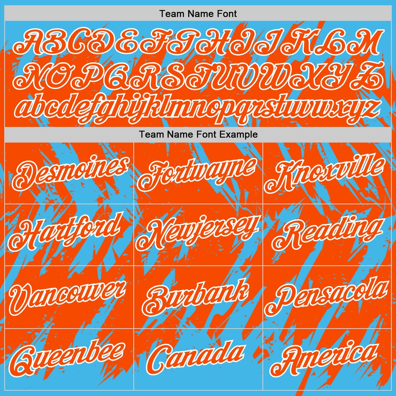 Custom Sky Blue Orange-White Torn Sharp Brush Stroke Splatter Performance T-Shirt view 3