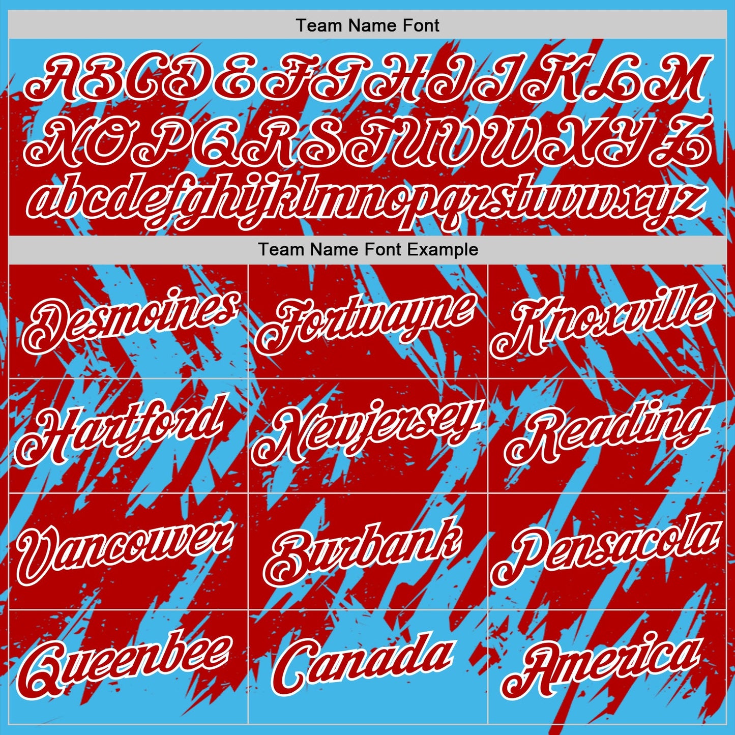 Custom Sky Blue Red-White Torn Sharp Brush Stroke Splatter Performance T-Shirt view 3