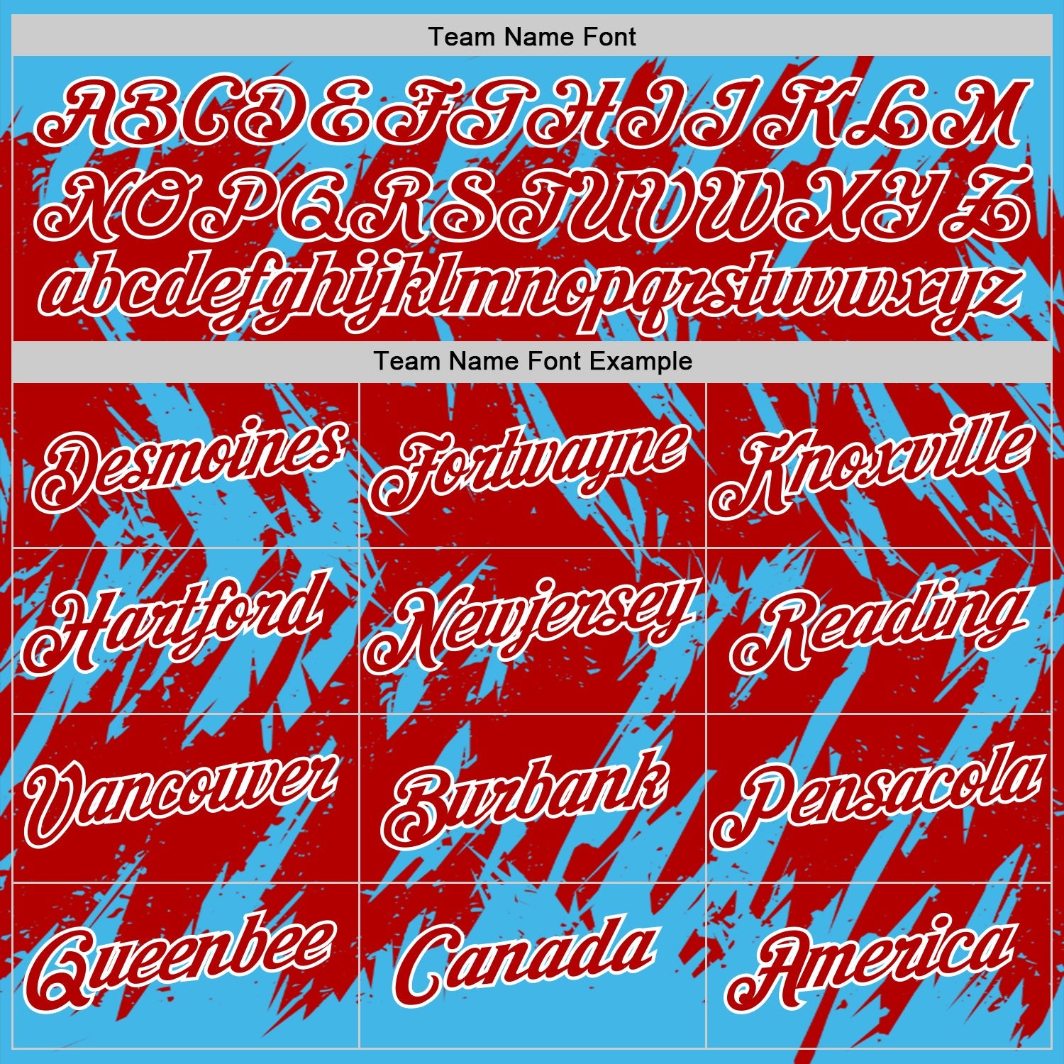 Custom Sky Blue Red-White Torn Sharp Brush Stroke Splatter Performance T-Shirt view 3