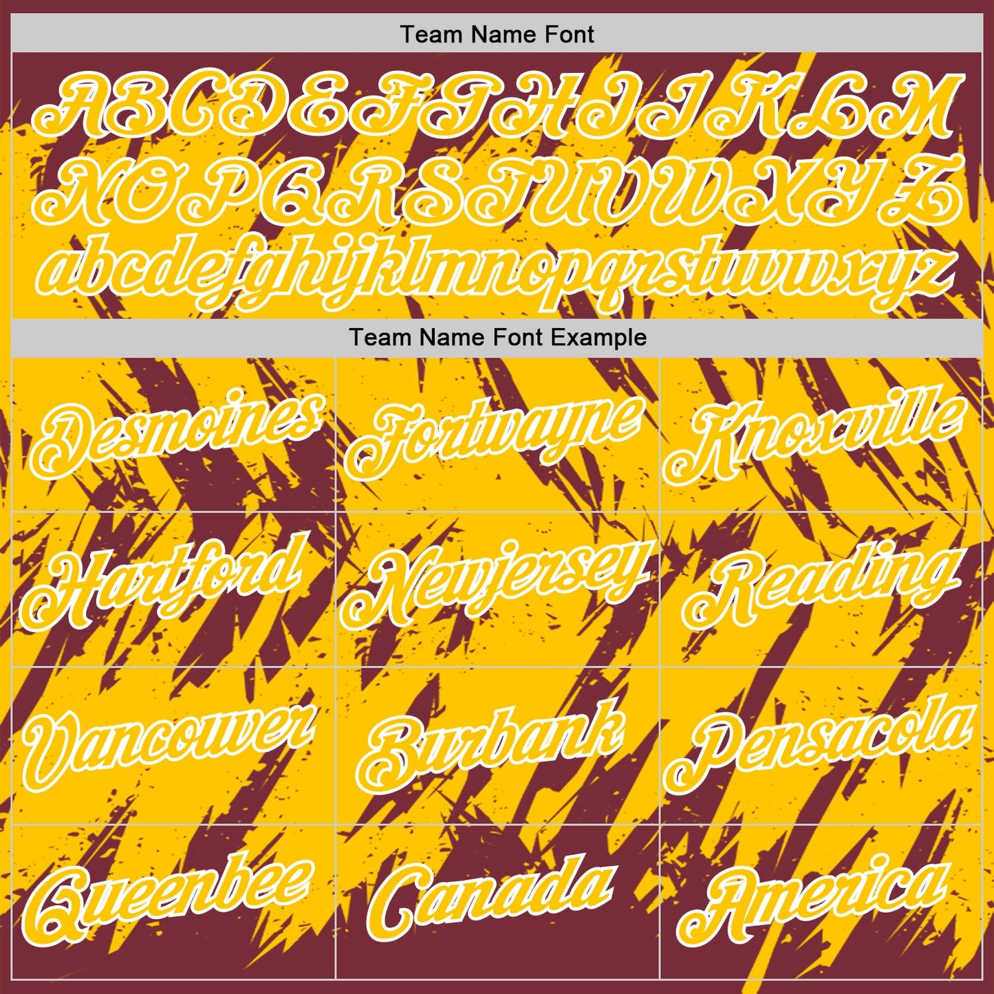 Custom Burgundy Yellow-White Torn Sharp Brush Stroke Splatter Performance T-Shirt view 3