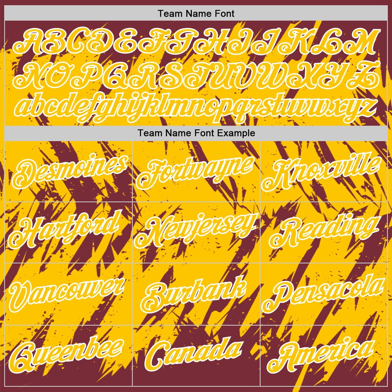 Custom Burgundy Yellow-White Torn Sharp Brush Stroke Splatter Performance T-Shirt view 3