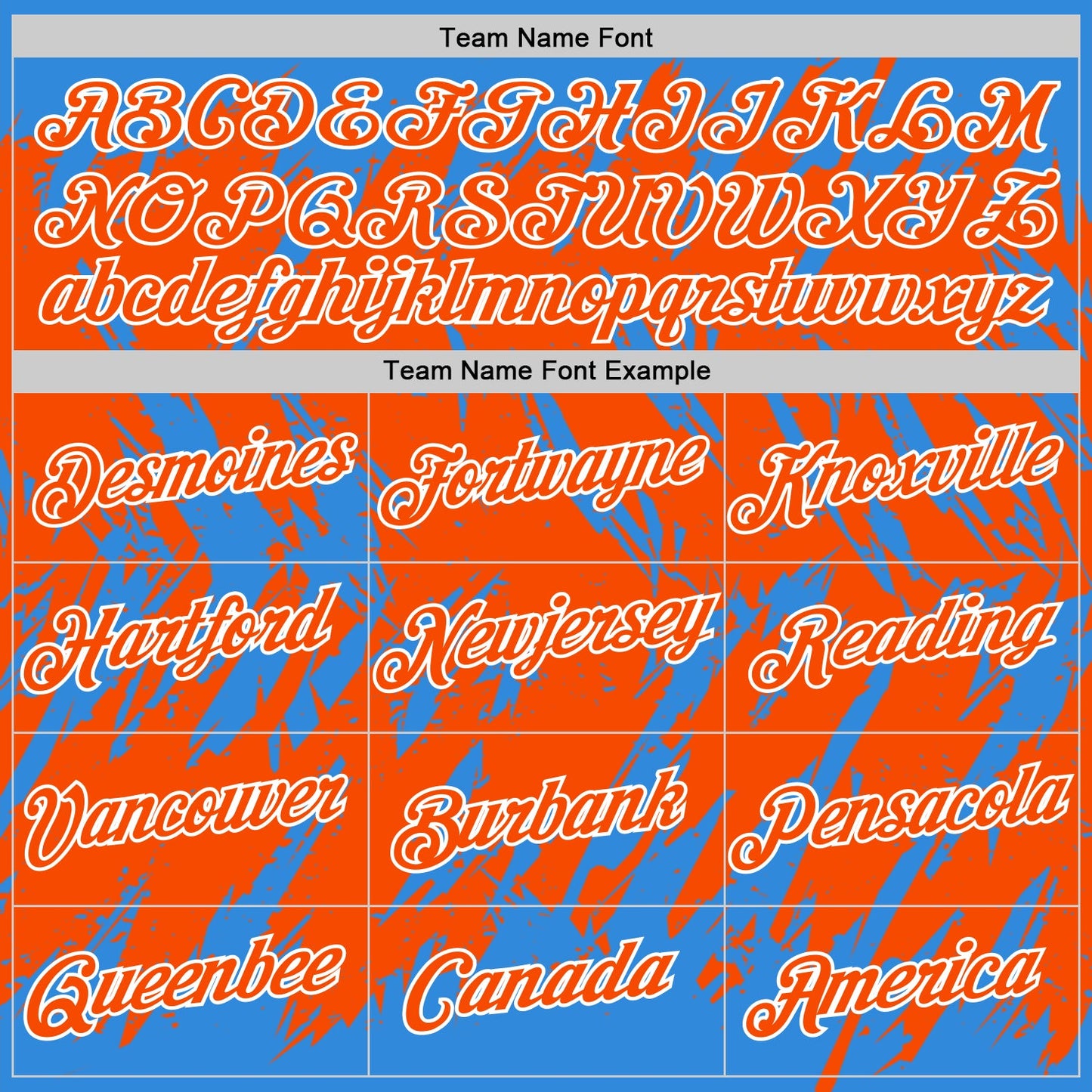 Custom Powder Blue Orange-White Torn Sharp Brush Stroke Splatter Performance T-Shirt view 3