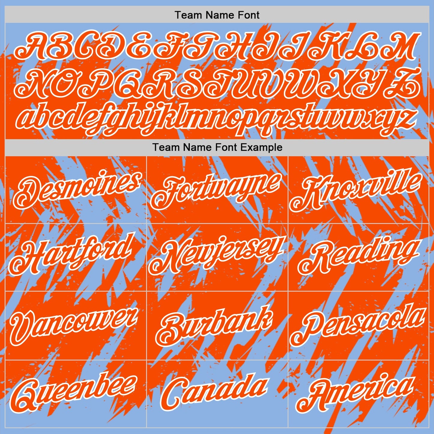 Custom Light Blue Orange-White Torn Sharp Brush Stroke Splatter Performance T-Shirt view 3