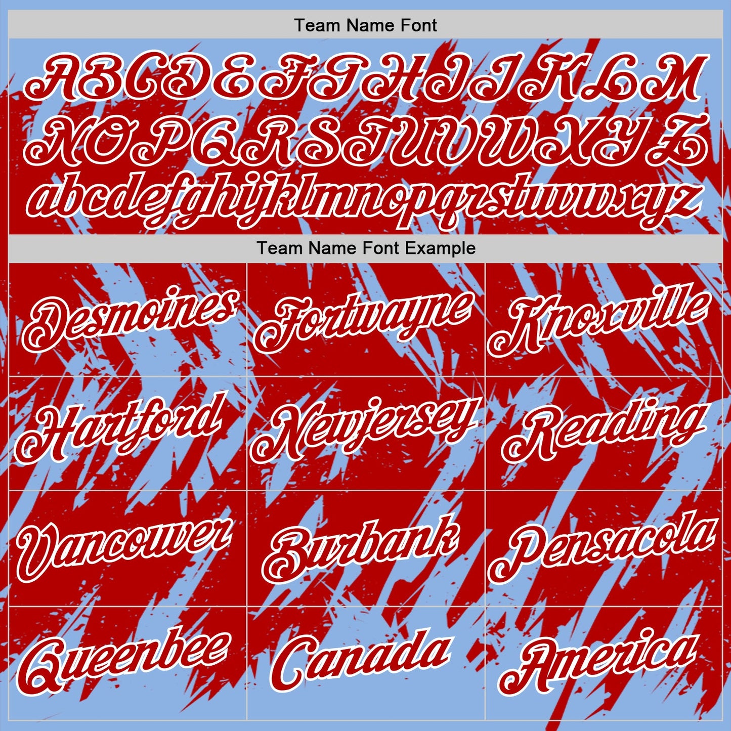 Custom Light Blue Red-White Torn Sharp Brush Stroke Splatter Performance T-Shirt view 3