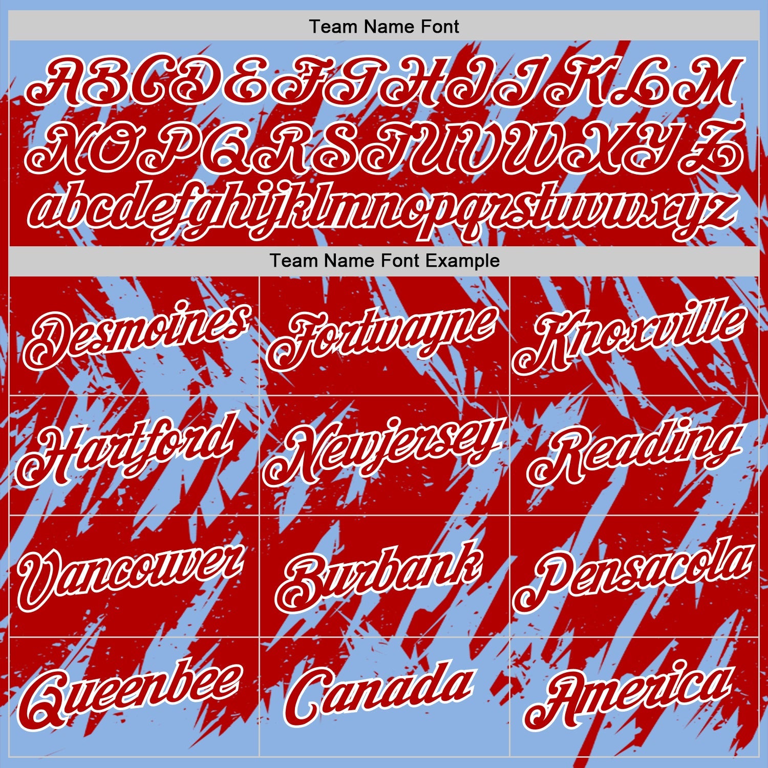 Custom Light Blue Red-White Torn Sharp Brush Stroke Splatter Performance T-Shirt view 3