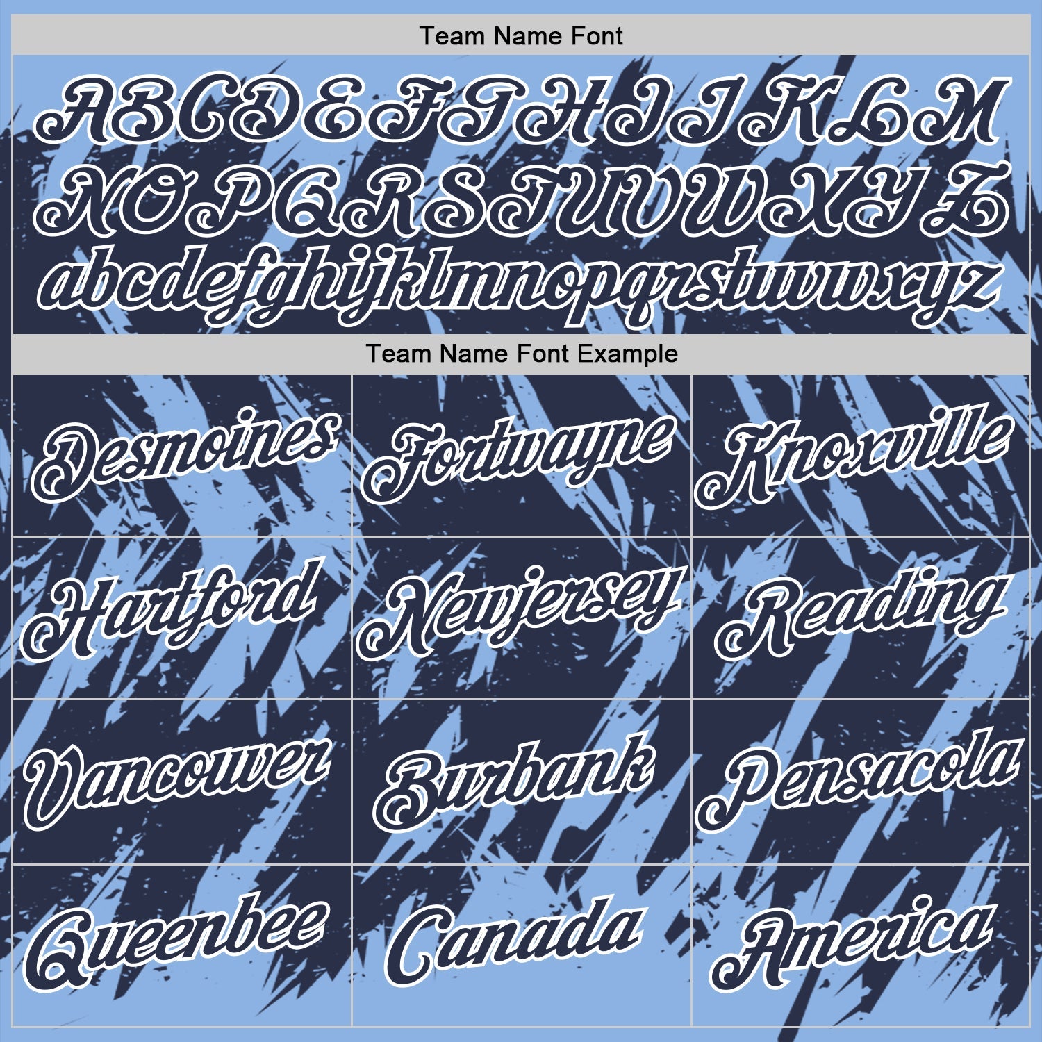Custom Light Blue Navy-White Torn Sharp Brush Stroke Splatter Performance T-Shirt view 3