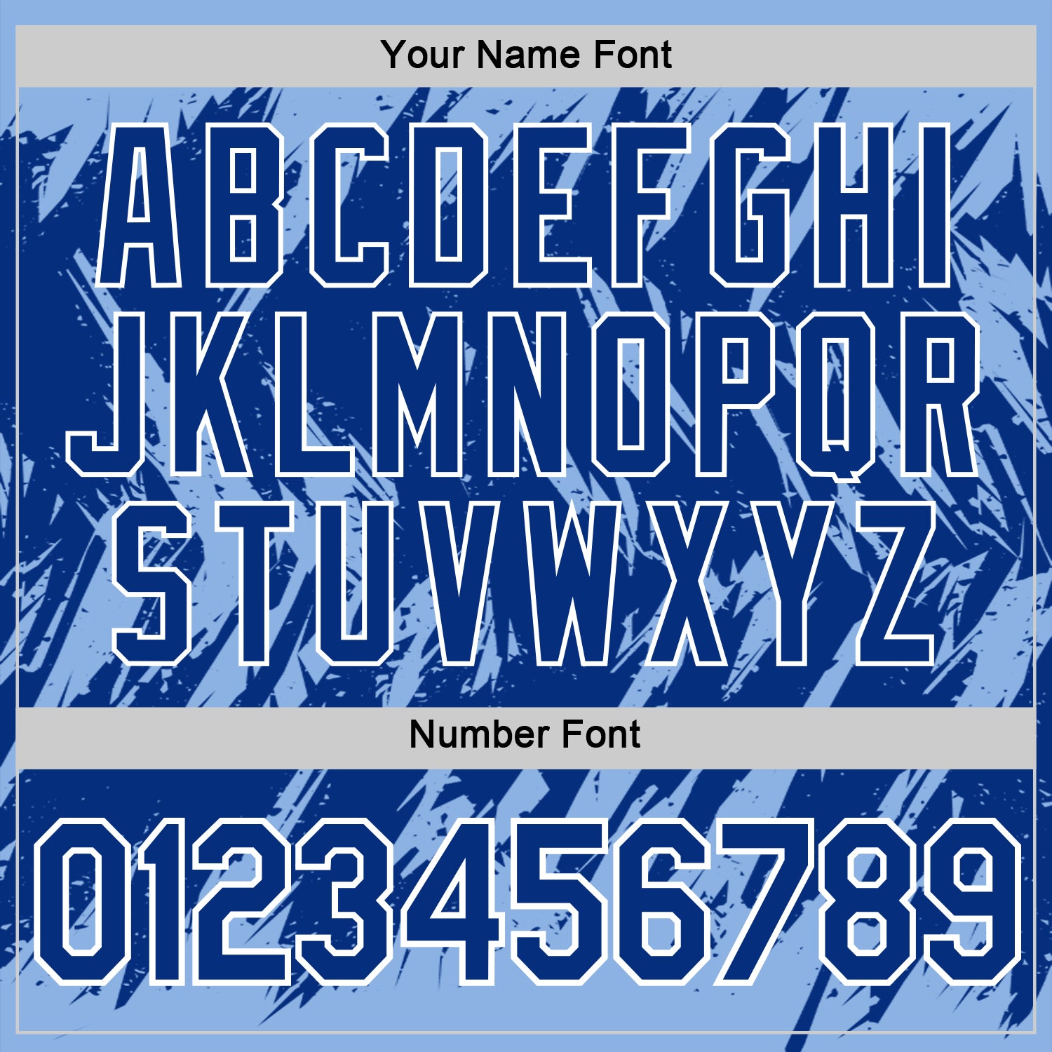 Custom Light Blue Royal-White Torn Sharp Brush Stroke Splatter Performance T-Shirt view 4