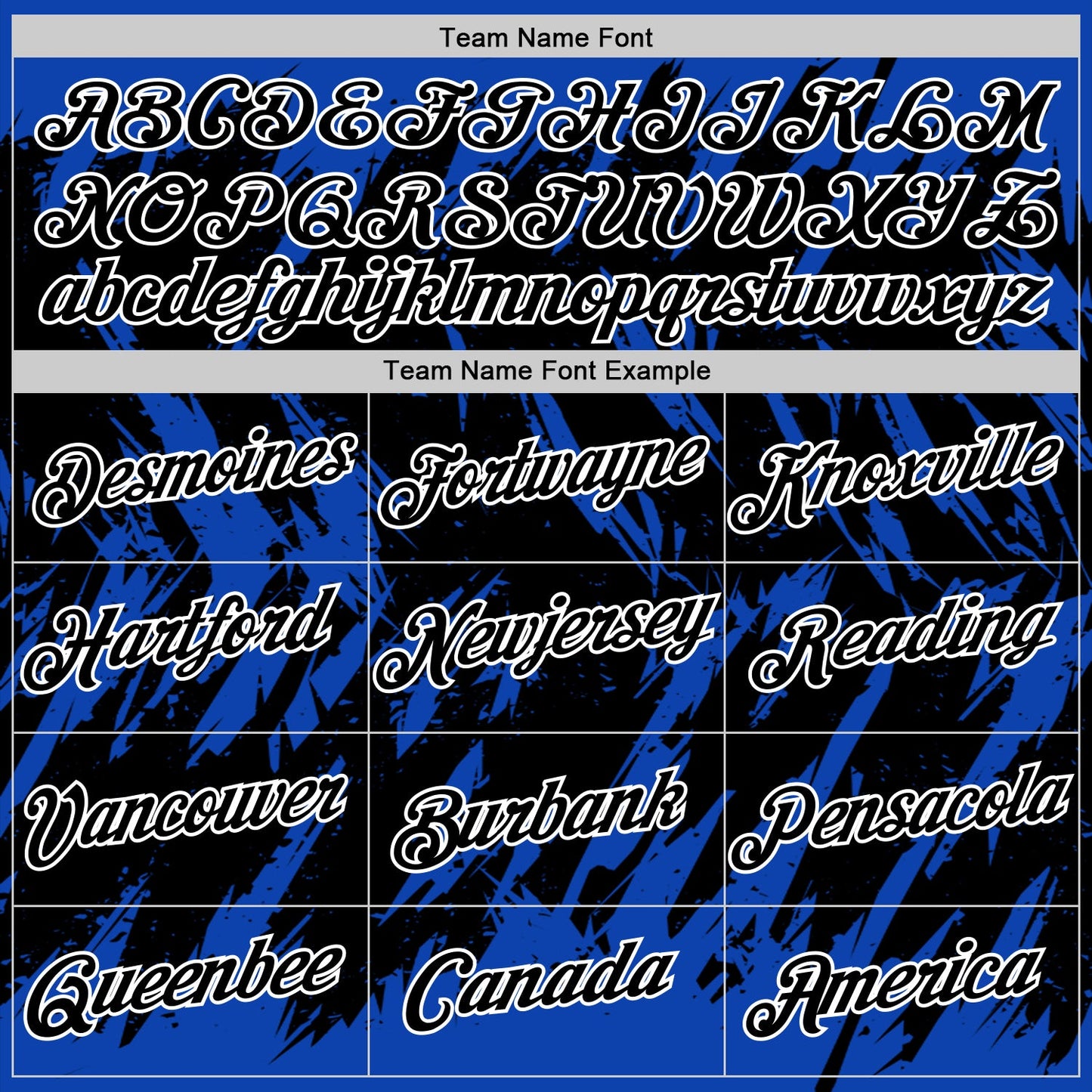 Custom Thunder Blue Black-White Torn Sharp Brush Stroke Splatter Performance T-Shirt view 3