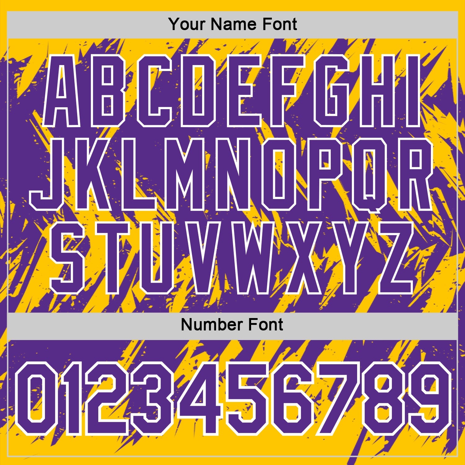 Custom Yellow Purple-White Torn Sharp Brush Stroke Splatter Performance T-Shirt view 4
