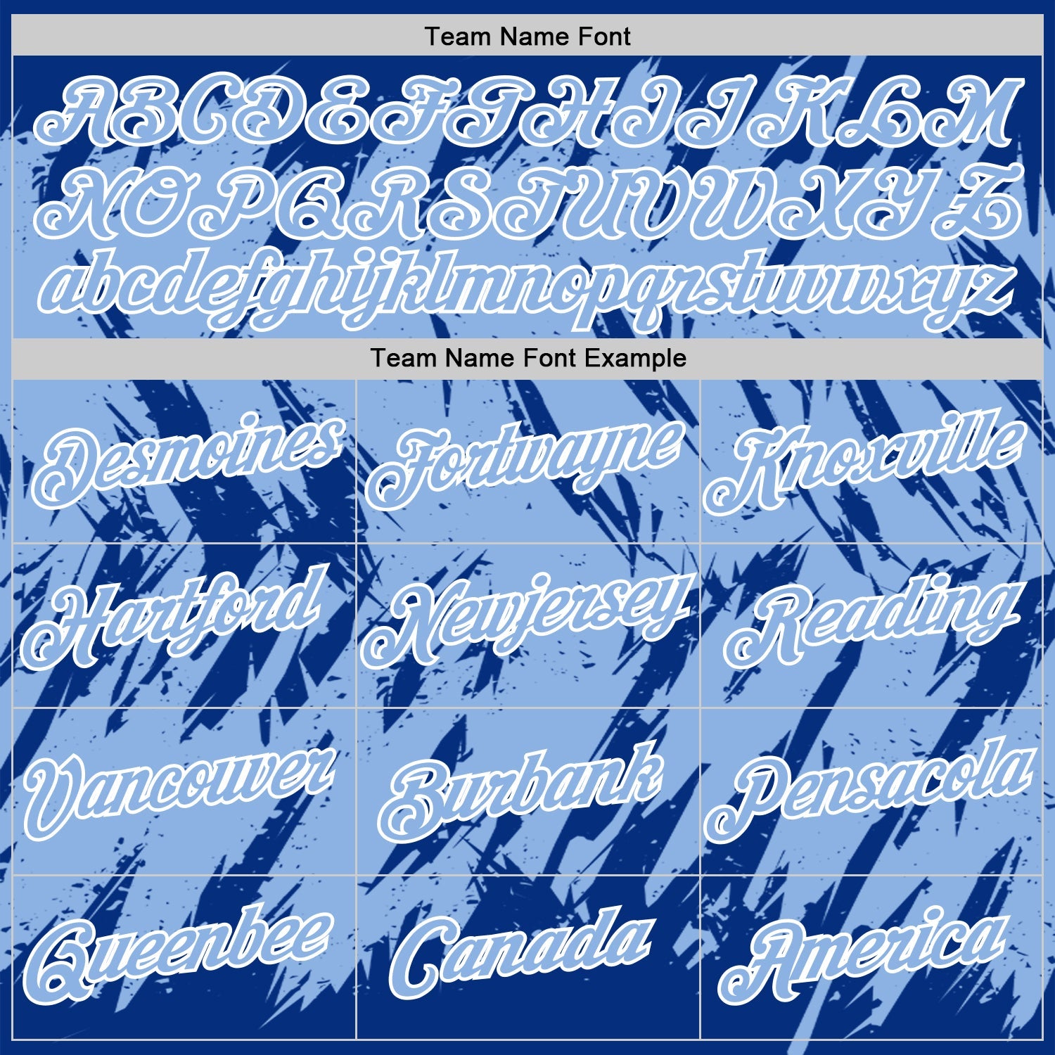 Custom Royal Light Blue-White Torn Sharp Brush Stroke Splatter Performance T-Shirt view 3