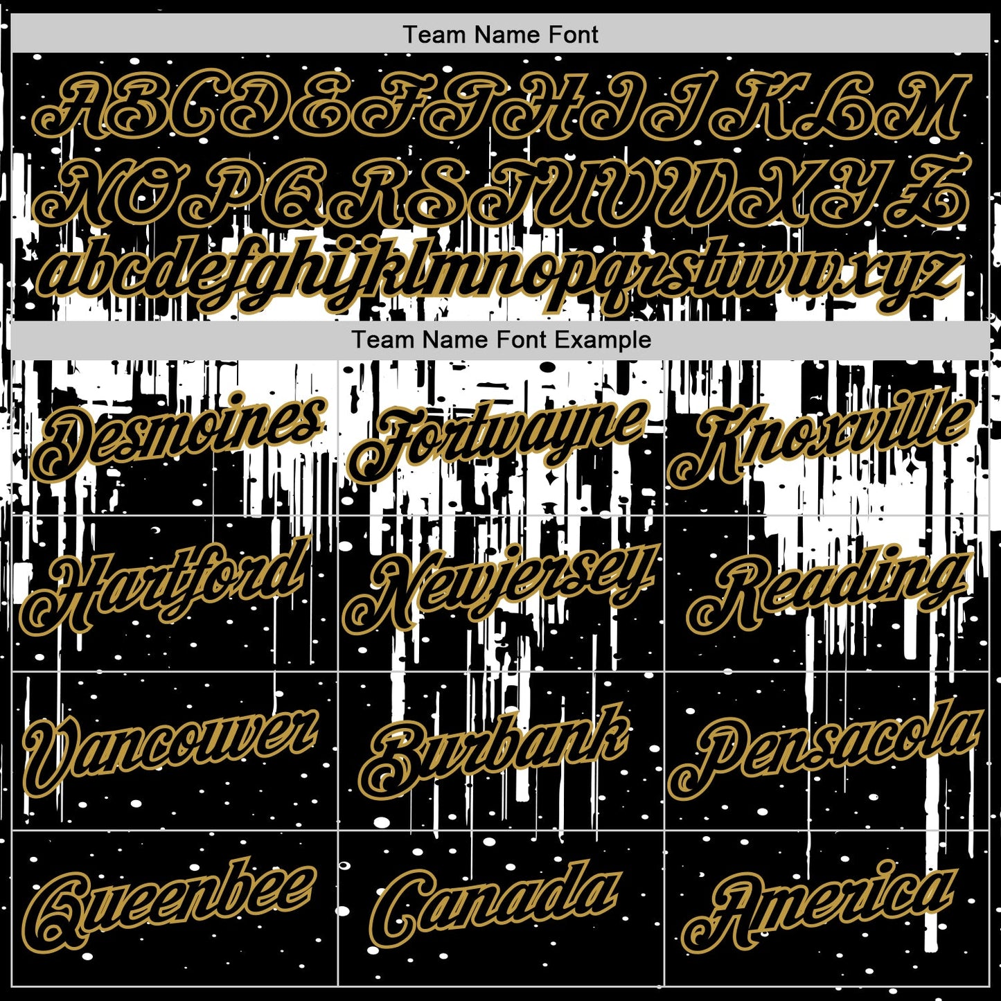 Custom Black White-Old Gold Dripping Splatter Paint Performance T-Shirt view 3