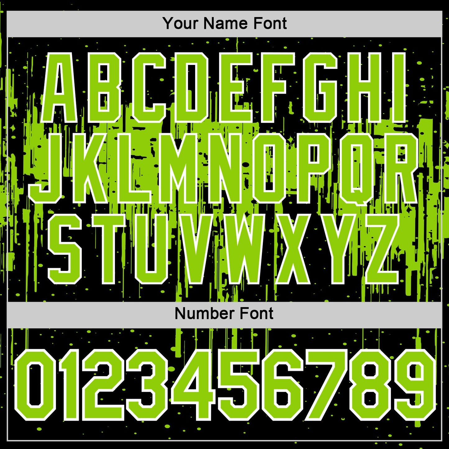 Custom Black Neon Green-White Dripping Splatter Paint Performance T-Shirt view 4