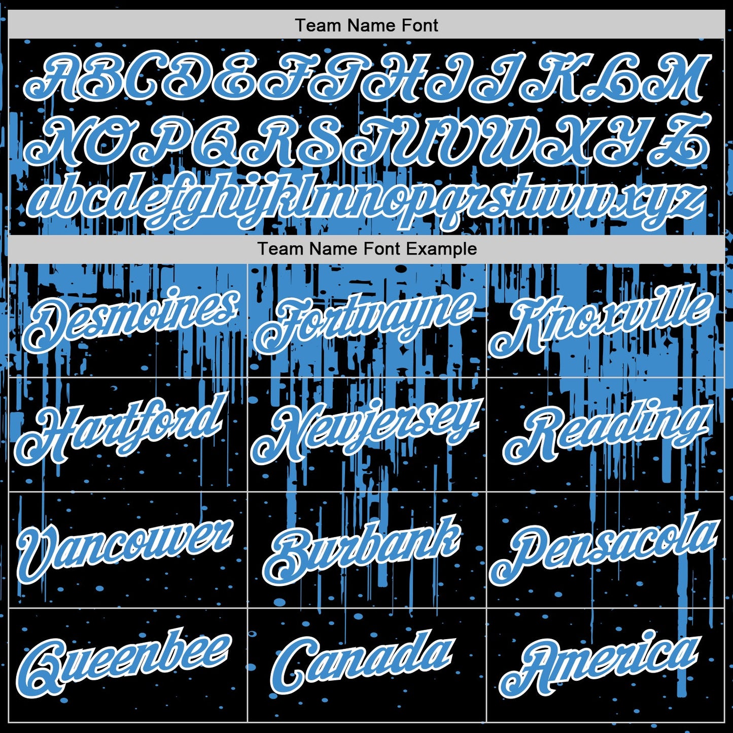 Custom Black Powder Blue-White Dripping Splatter Paint Performance T-Shirt view 3