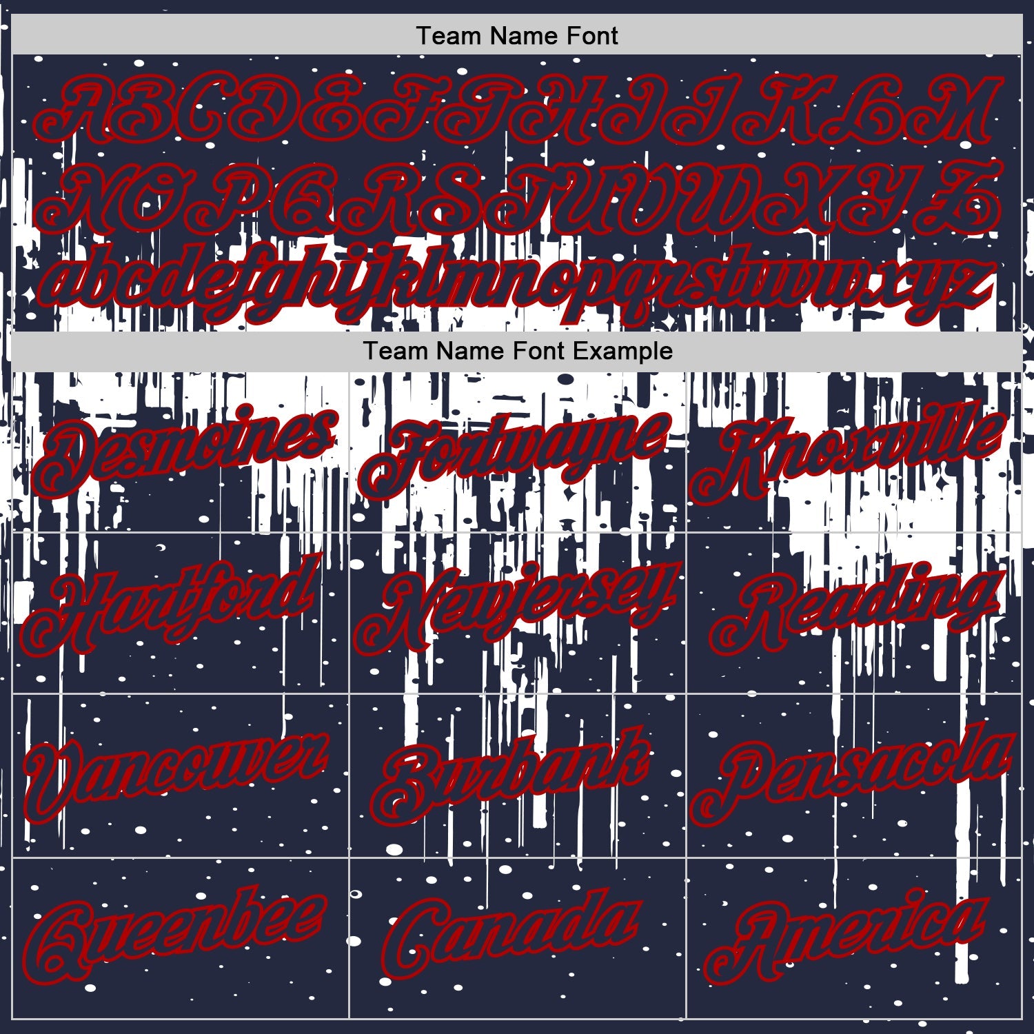Custom Navy White-Red Dripping Splatter Paint Performance T-Shirt view 3