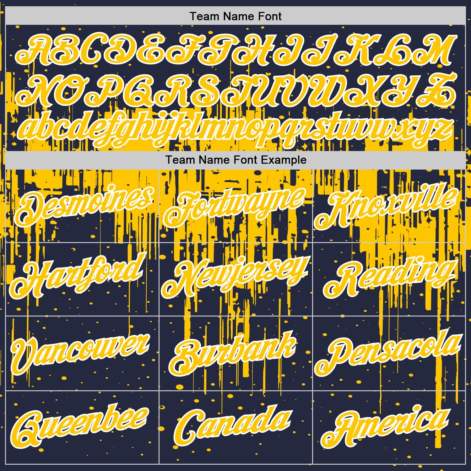 Custom Navy Yellow-White Dripping Splatter Paint Performance T-Shirt view 3
