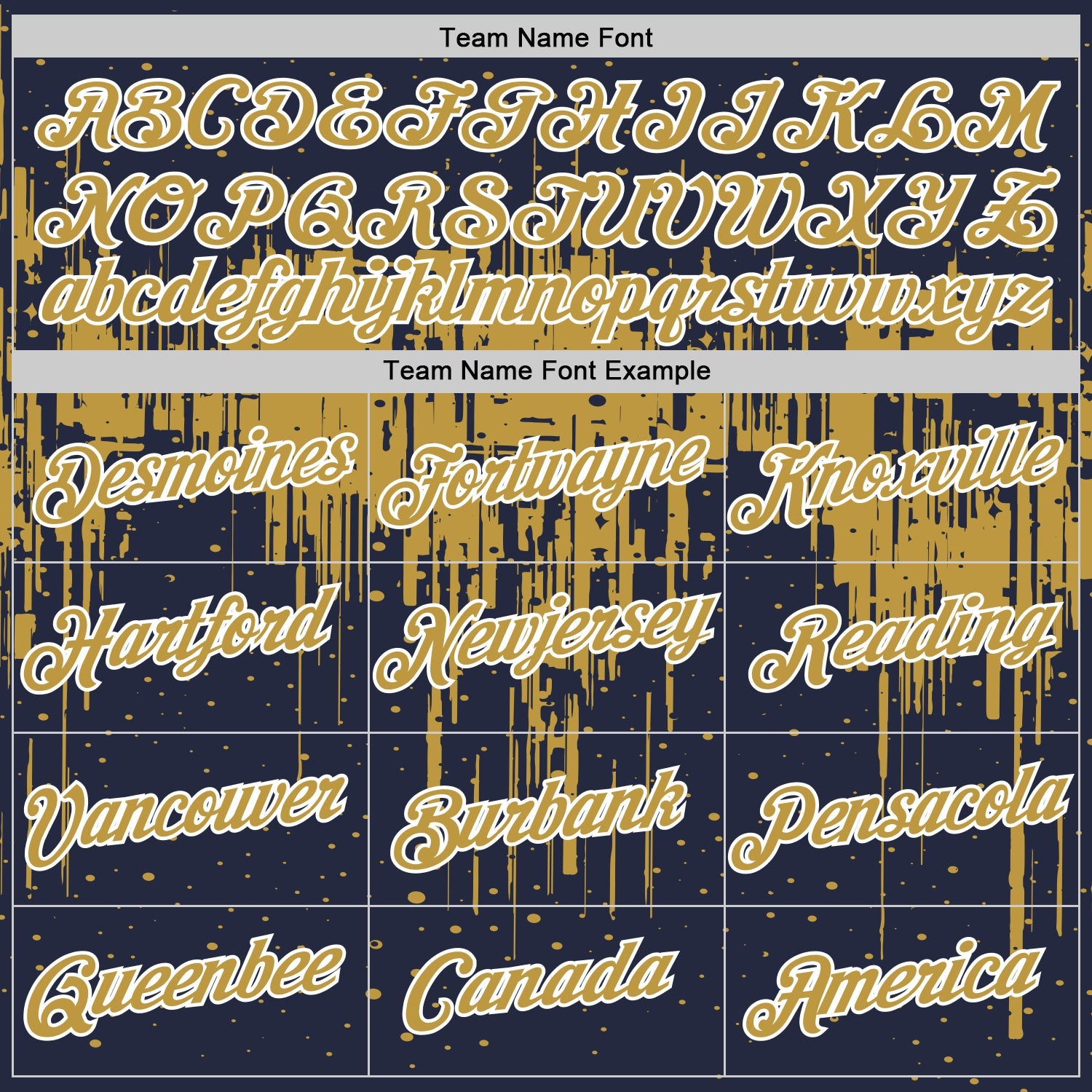 Custom Navy Old Gold-White Dripping Splatter Paint Performance T-Shirt view 3
